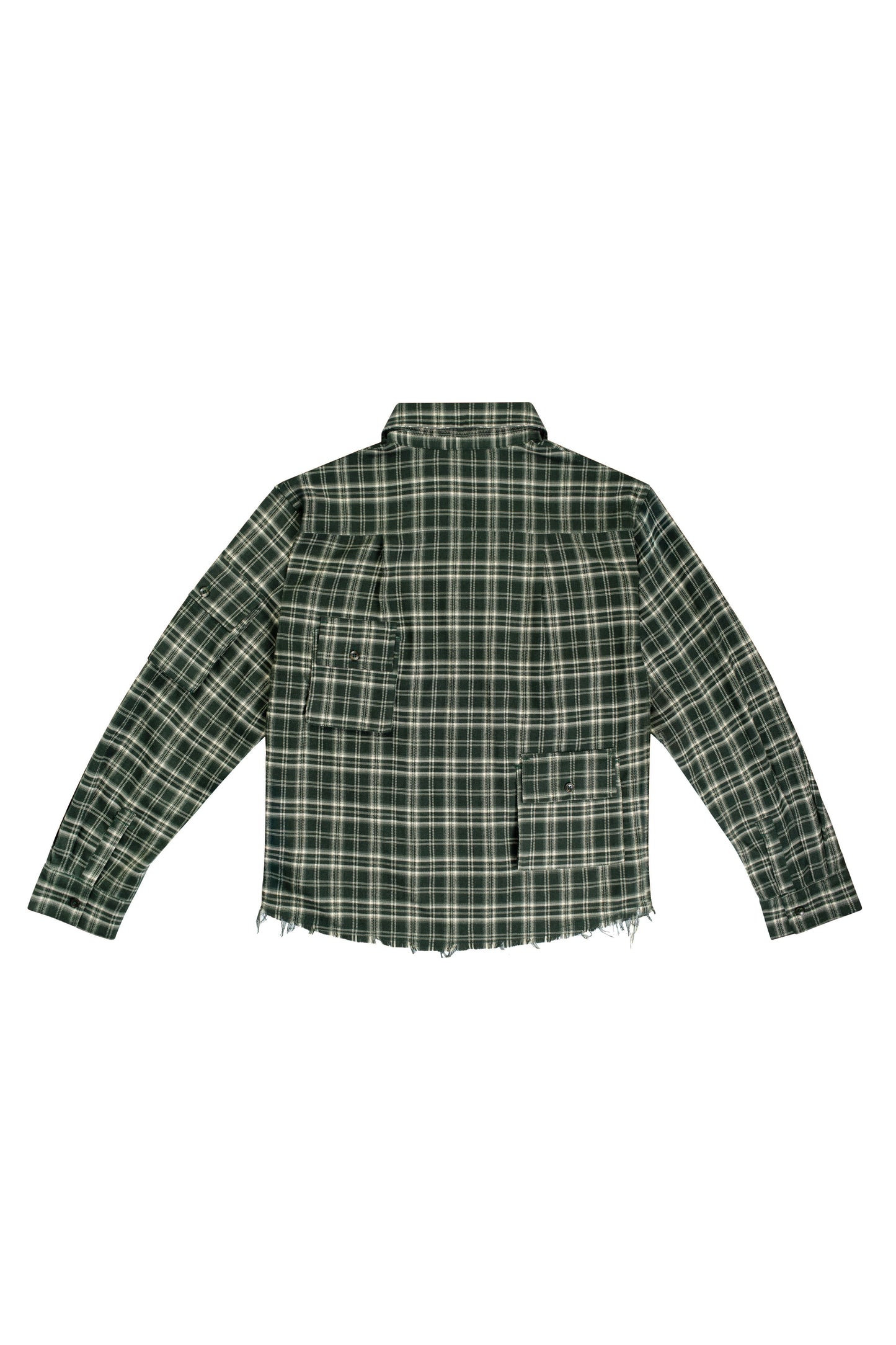 Cargo Shirt- GREEN FLANNEL