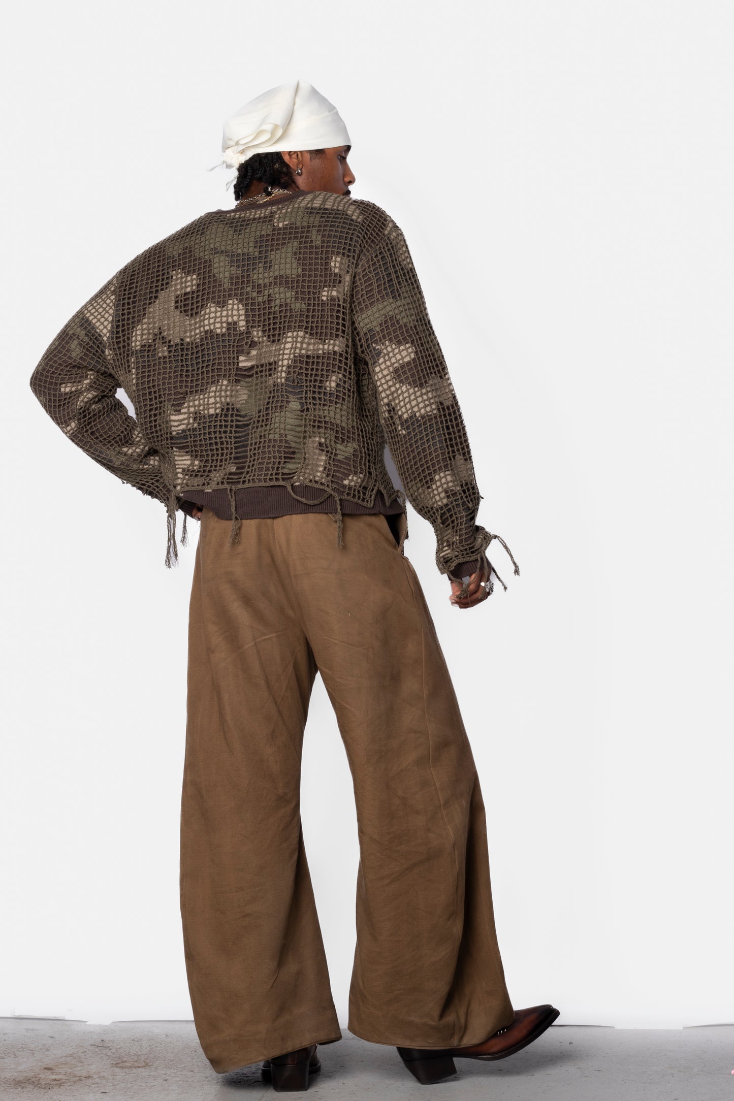 Netted Sweater - Camo