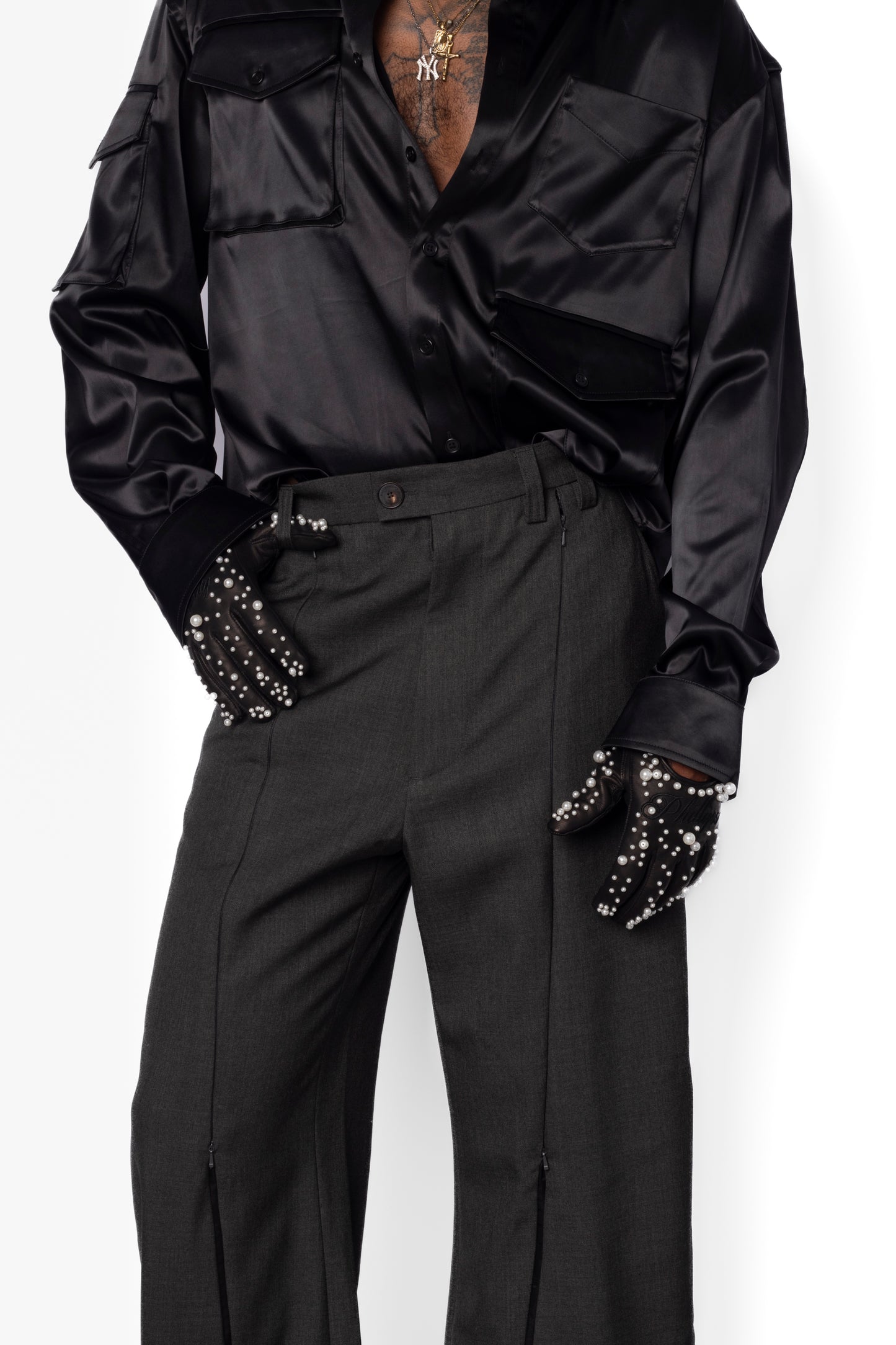 Cargo Shirt- Satin