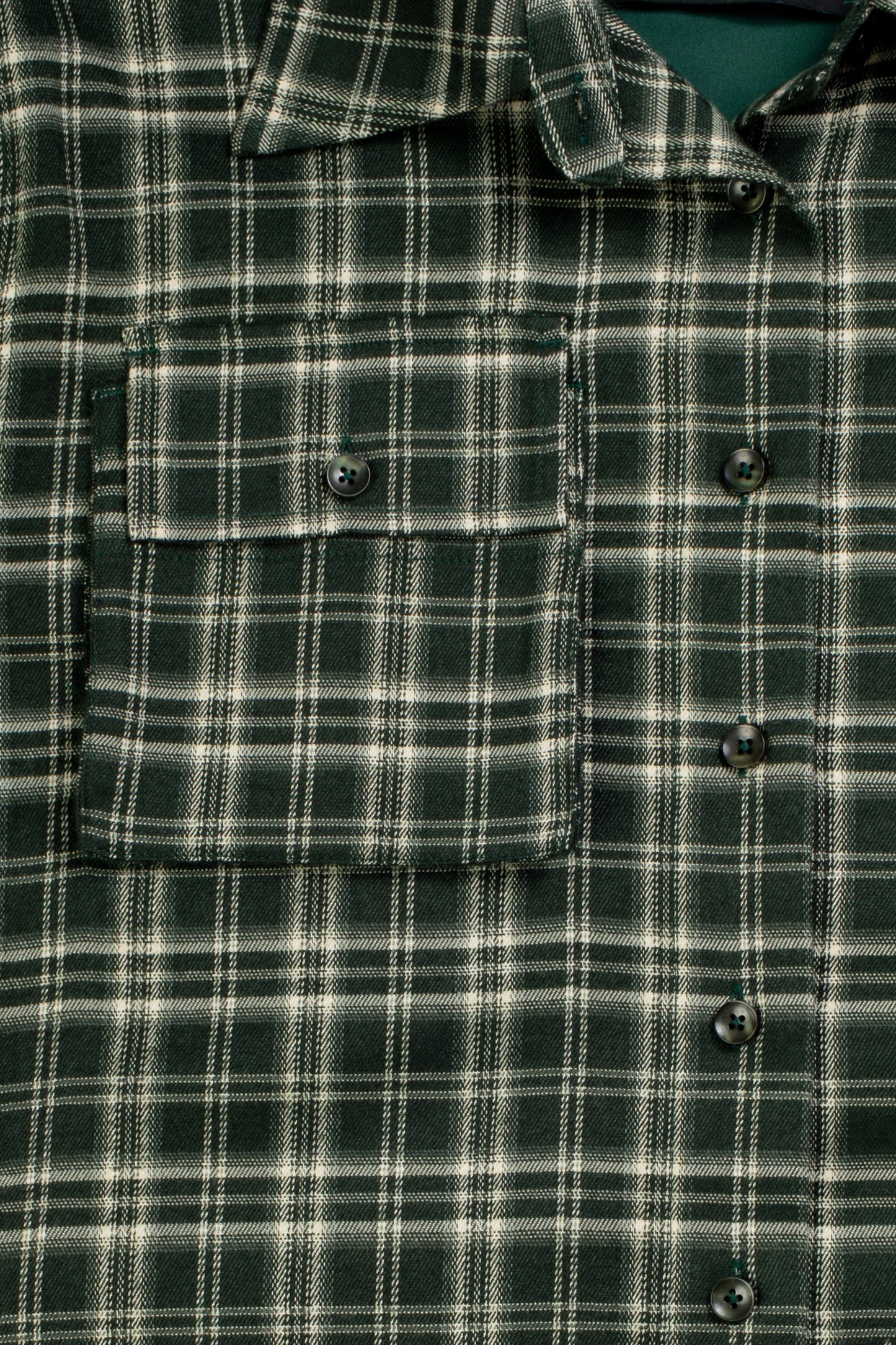 Cargo Shirt- GREEN FLANNEL