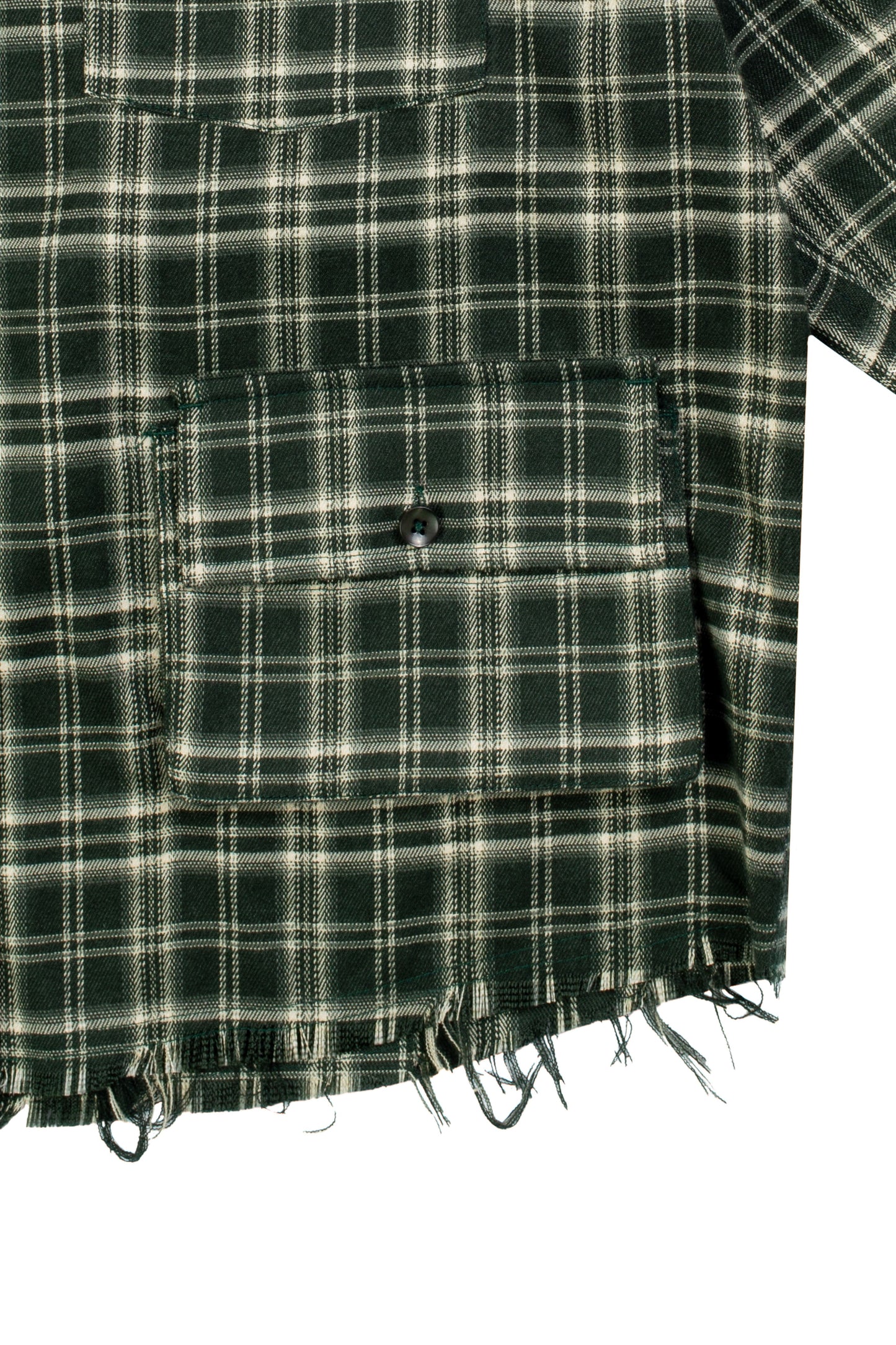 Cargo Shirt- GREEN FLANNEL