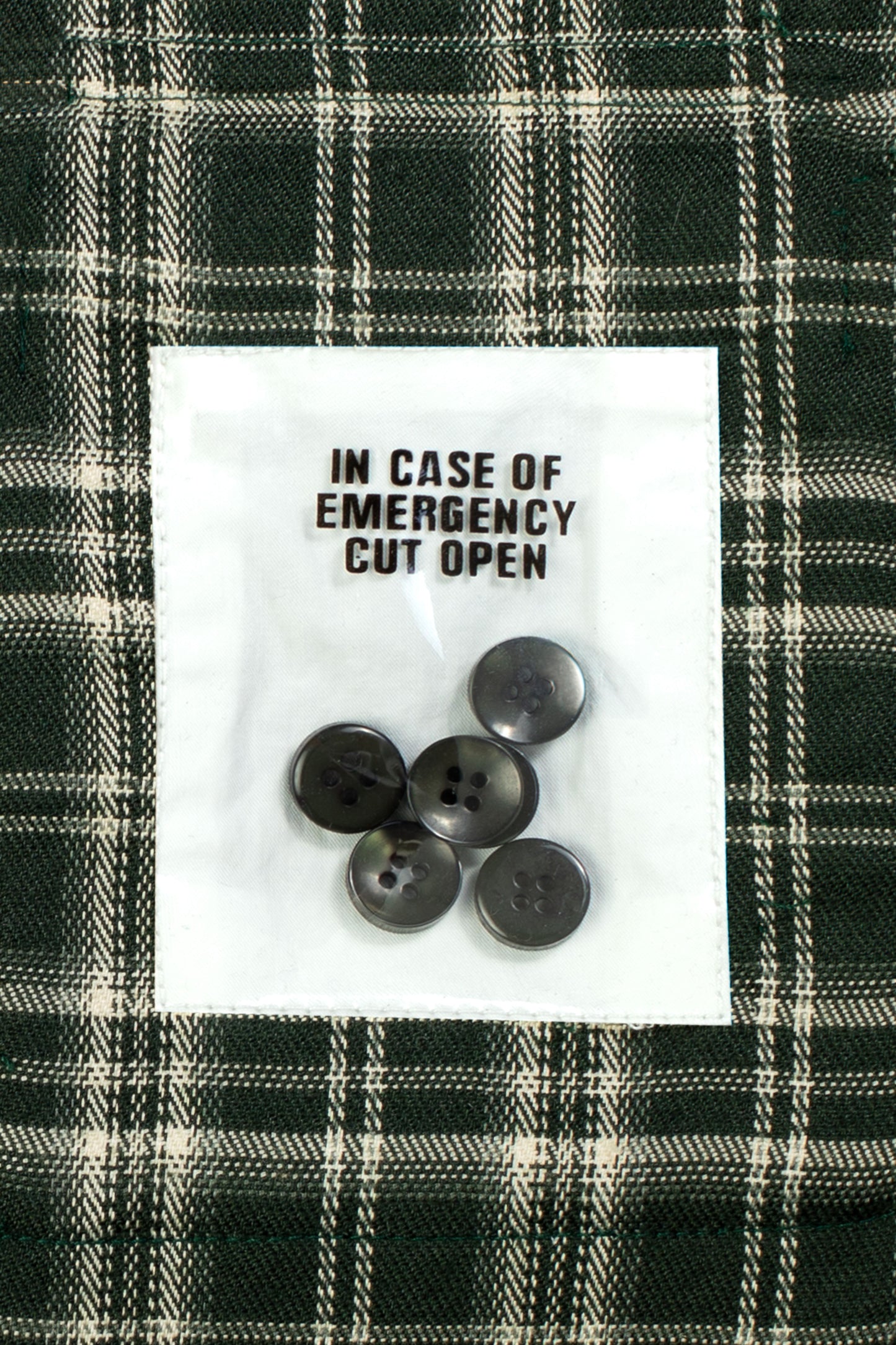 Cargo Shirt- GREEN FLANNEL