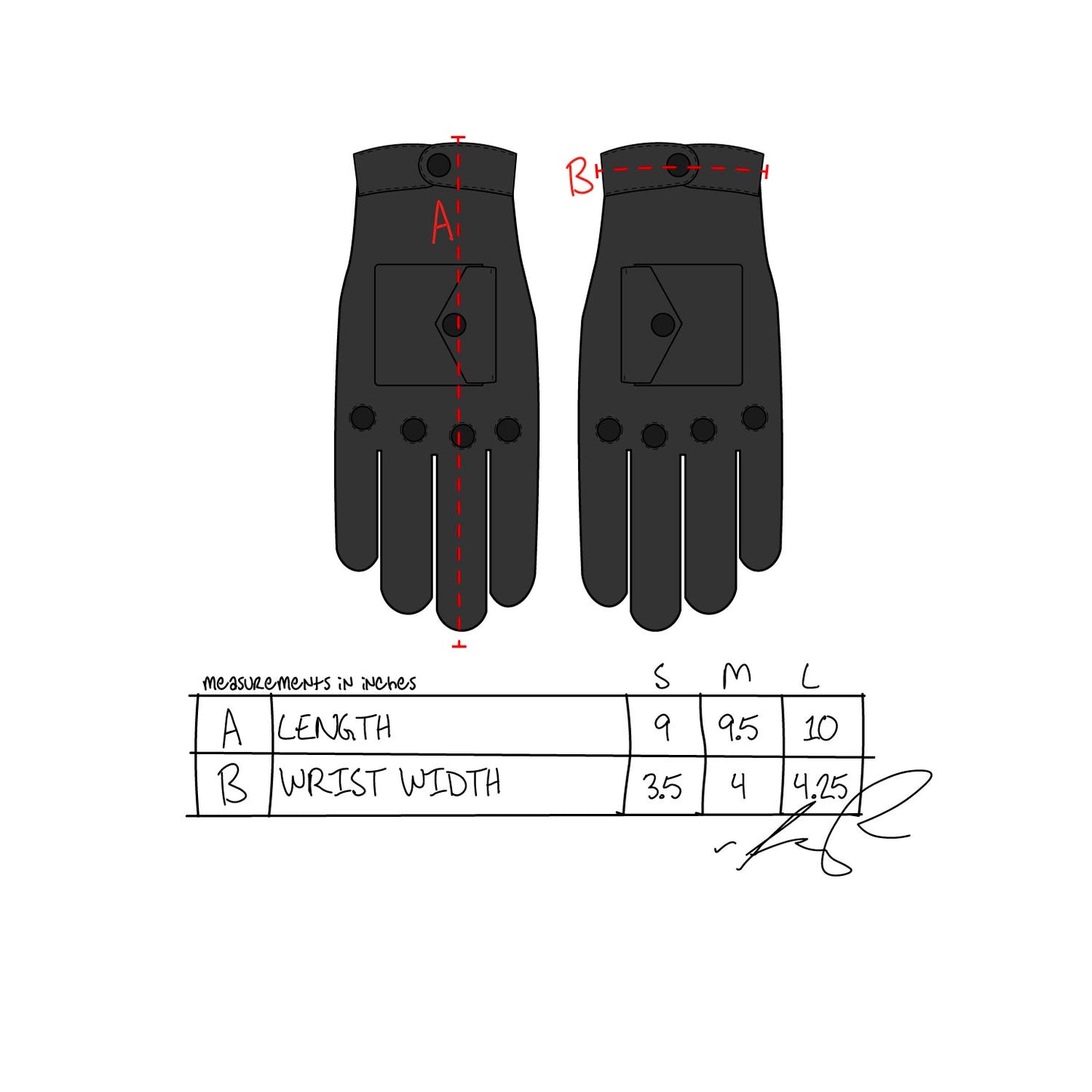 Cargo Gloves- Black