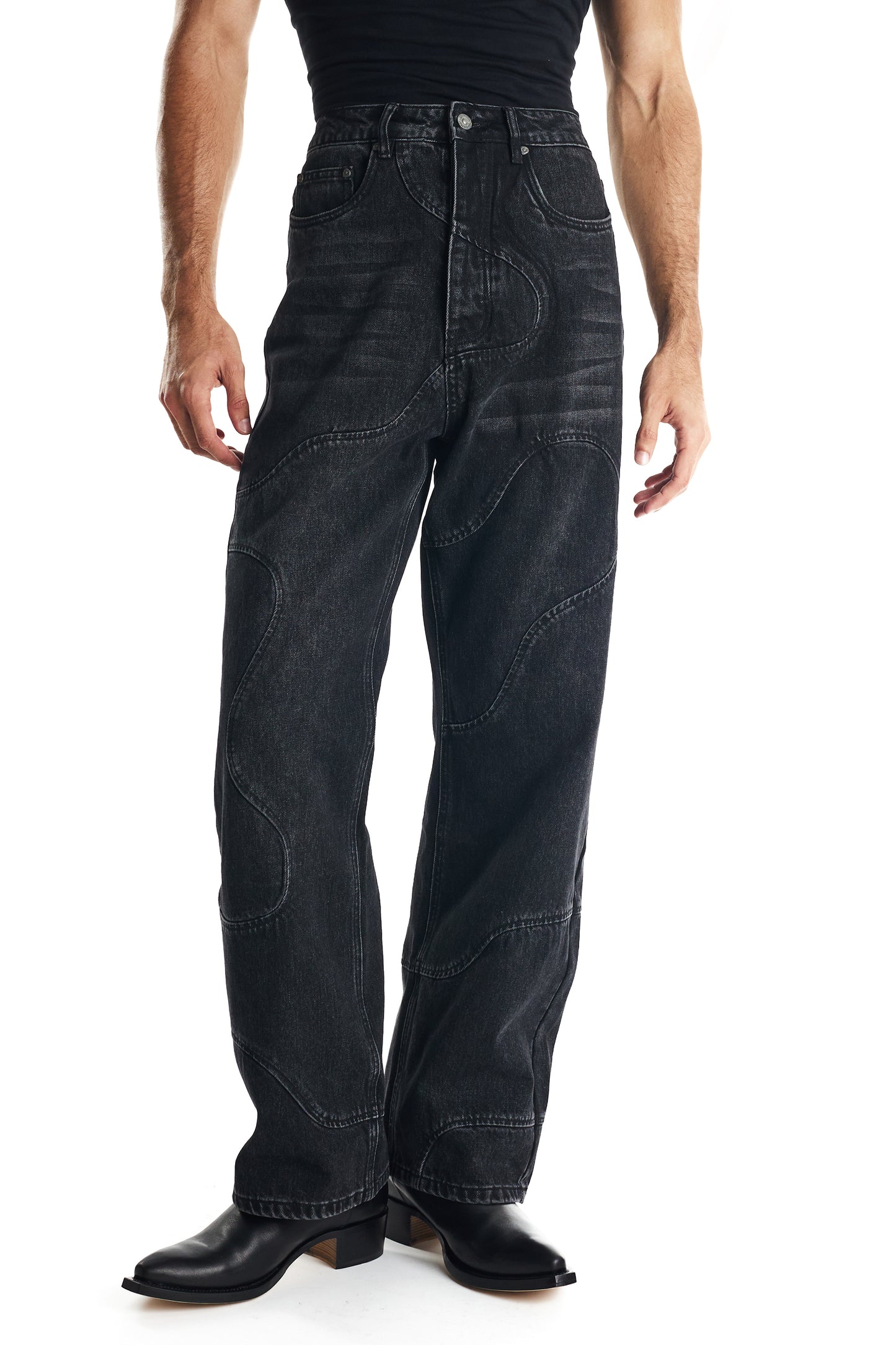 Curve Jeans-Dirty Black