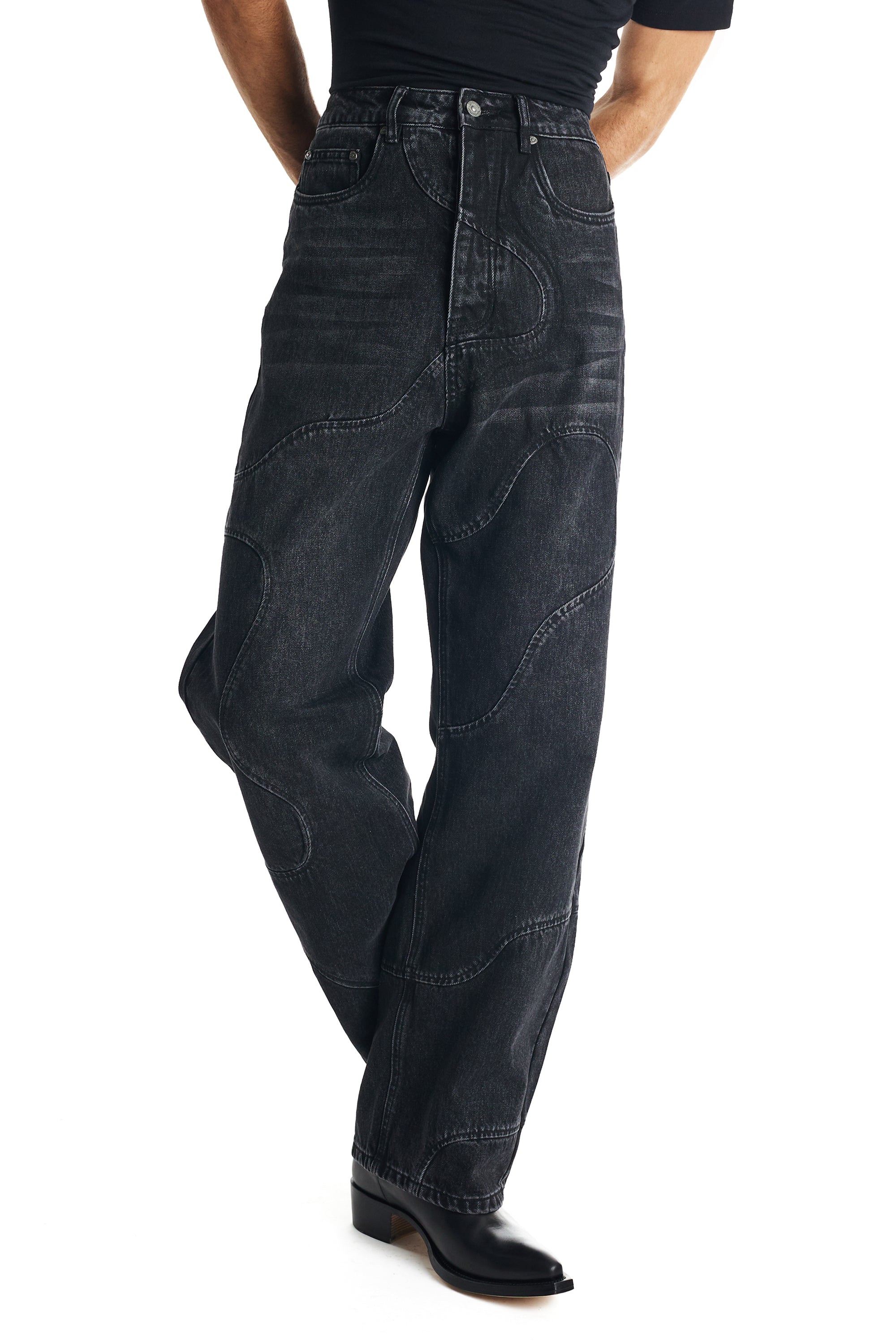 Curve Jeans-Dirty Black
