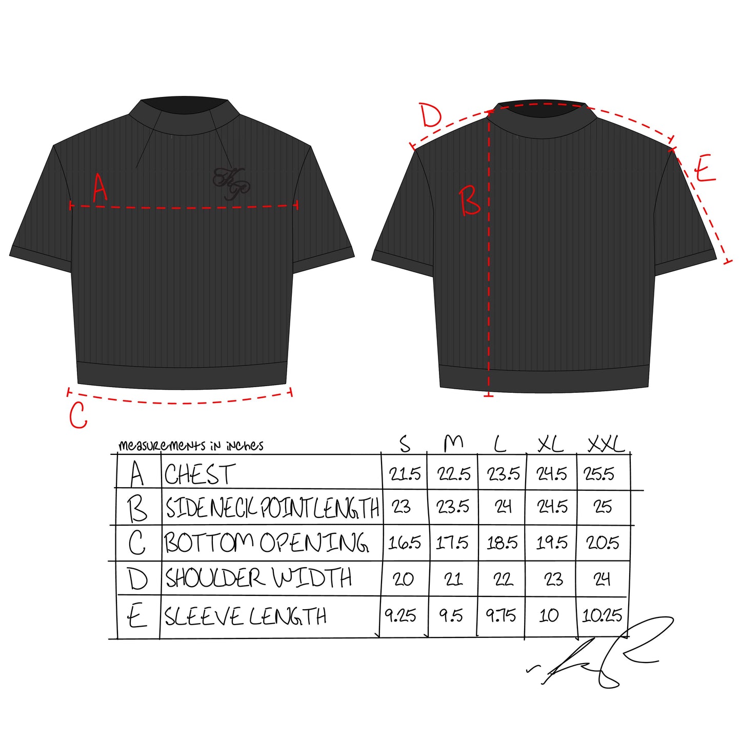 Mock Neck Tee - Black