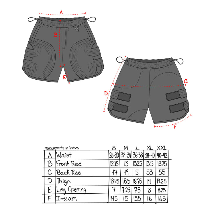 Tank Shorts- CHARCOAL