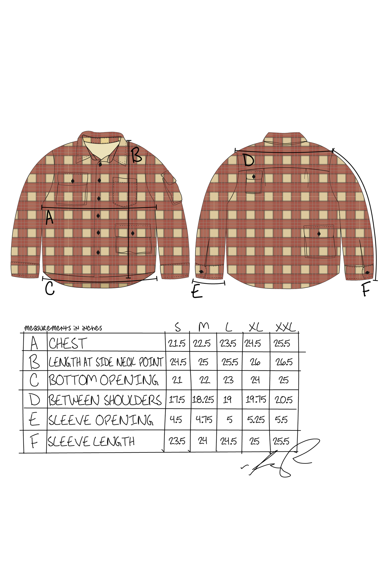 Cargo Shirt- RED FLANNEL 2.0