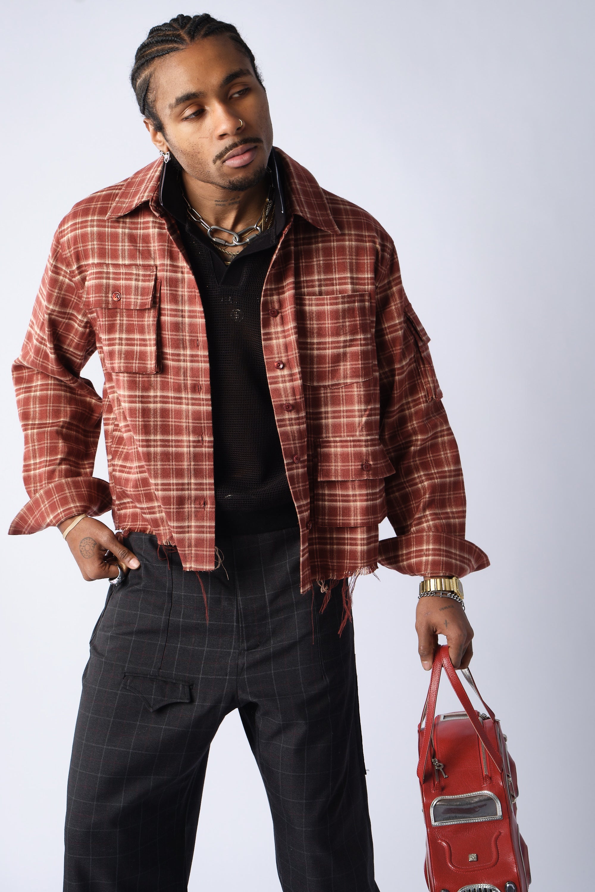 Cargo Shirt- RED FLANNEL 2.0