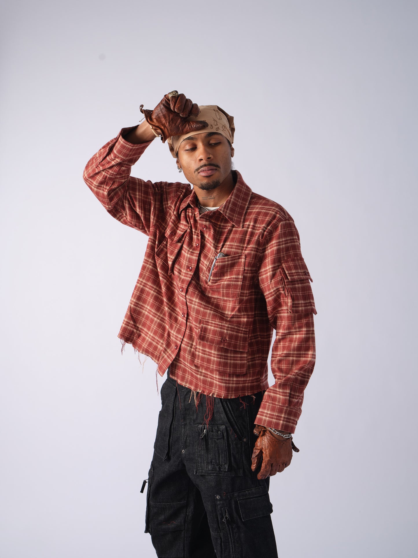 Cargo Shirt- RED FLANNEL 2.0