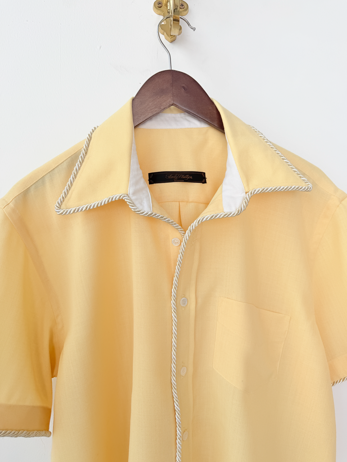 SS Emb. Lasso Shirt Camp Yellow- M
