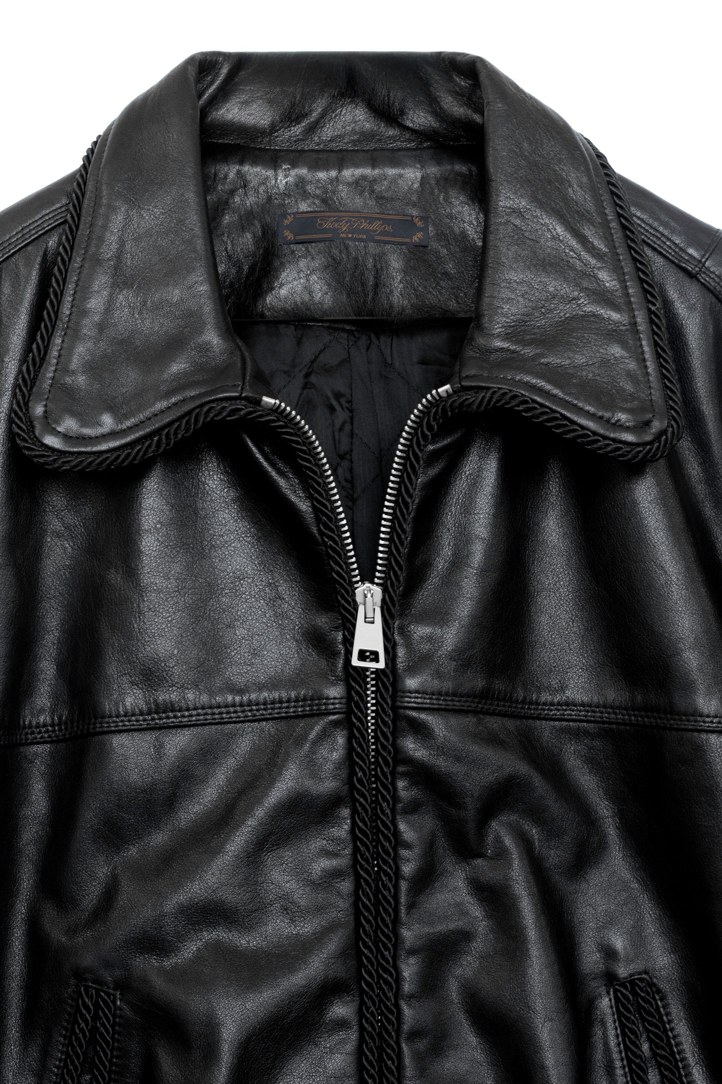 Leather Lasso Jacket- BLACK