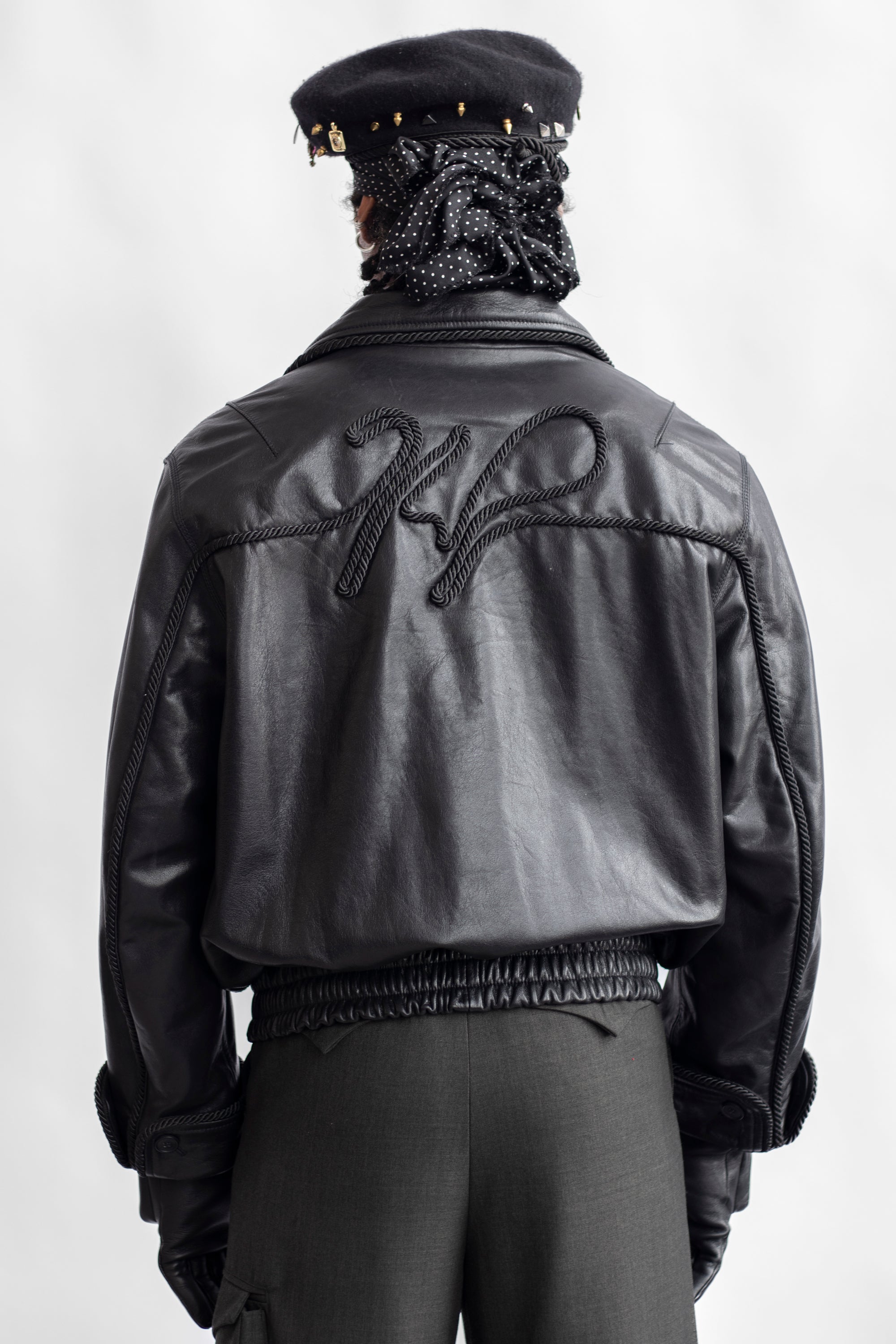 Leather Lasso Jacket- BLACK