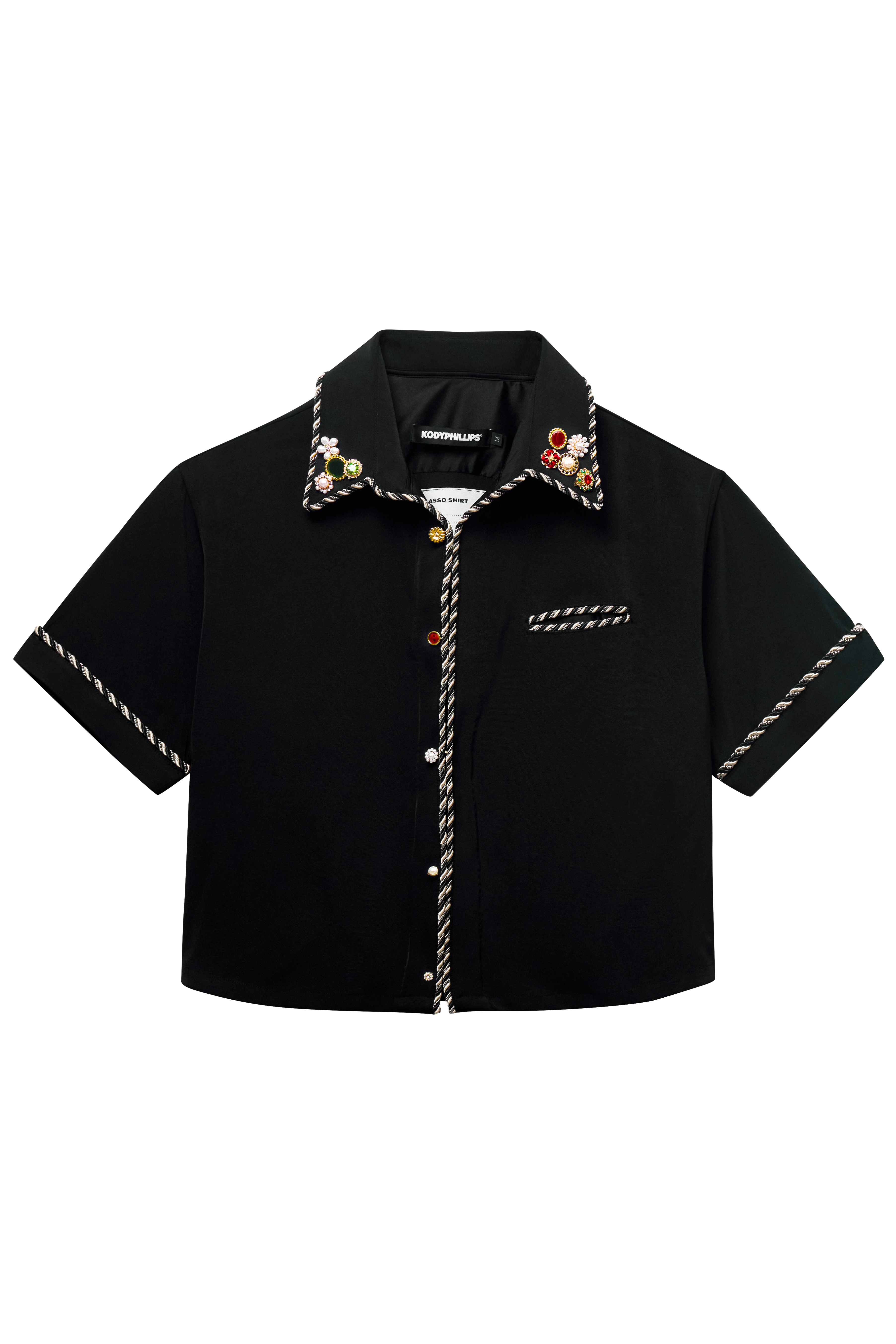 トップス kody phillips embellished lasso shirt Embellished Lasso Shirt 2.0- CLASSIC BLACK – kodyphillips.com