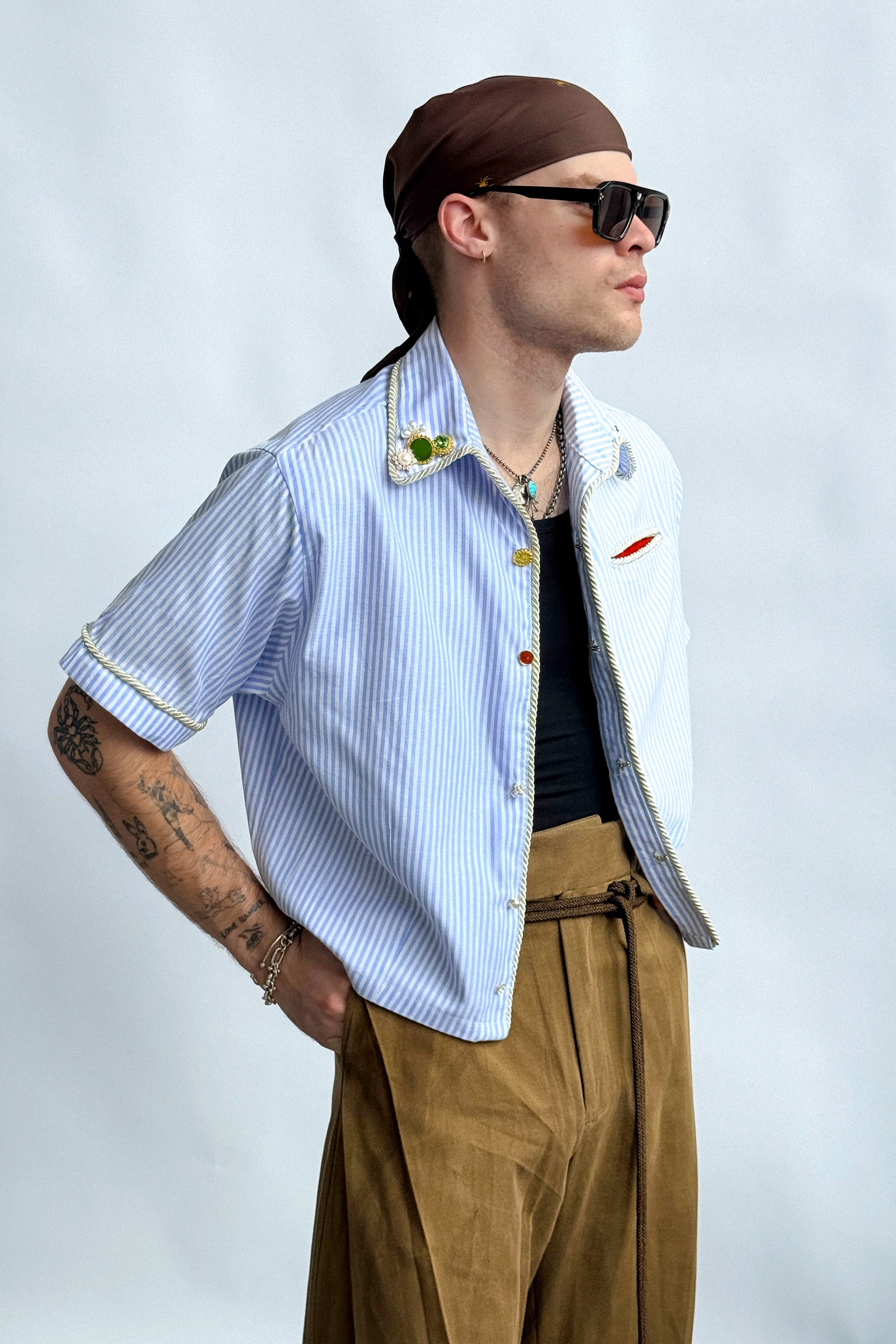 Embellished Lasso Shirt 2.0- OXFORD