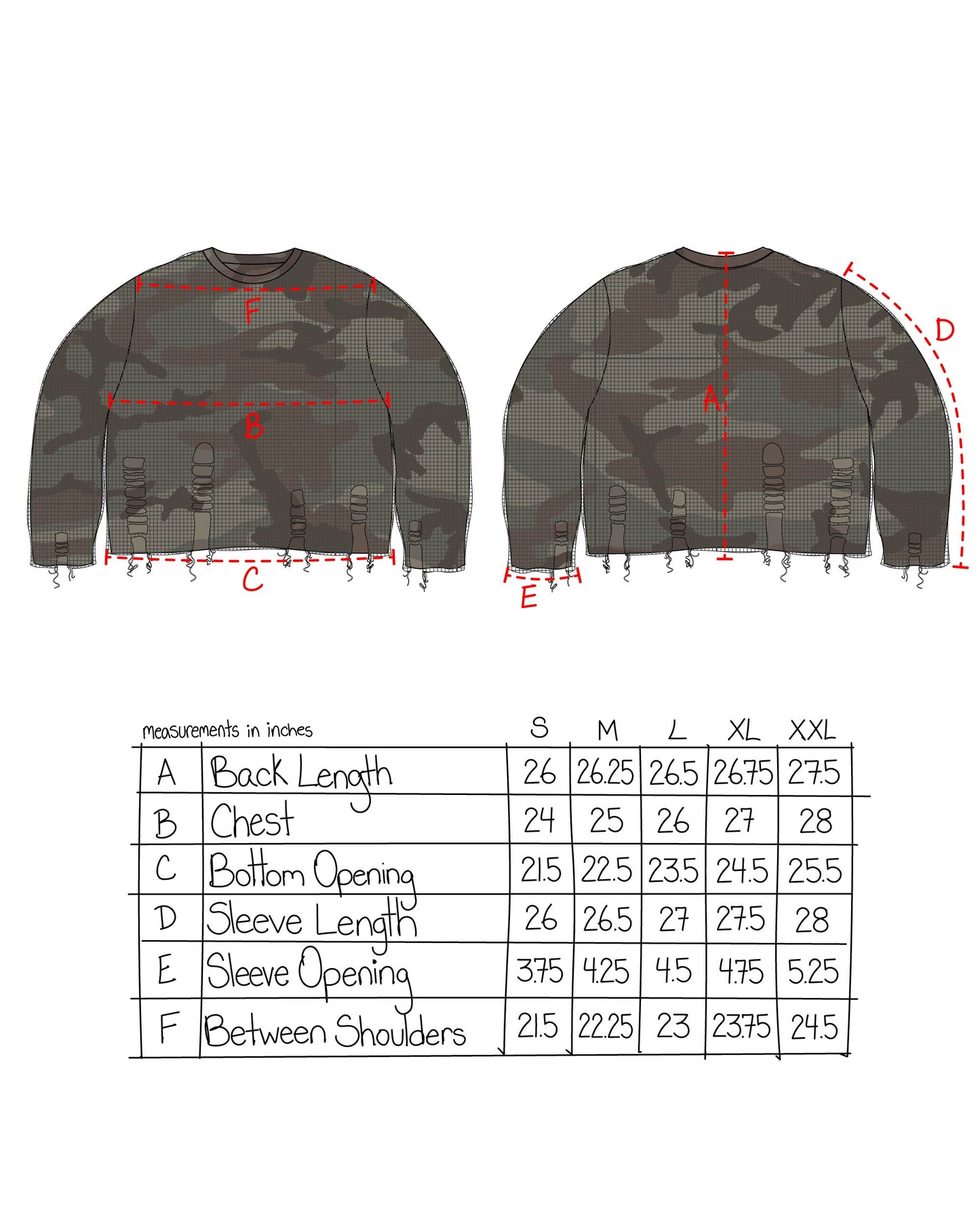 Netted Sweater - Camo