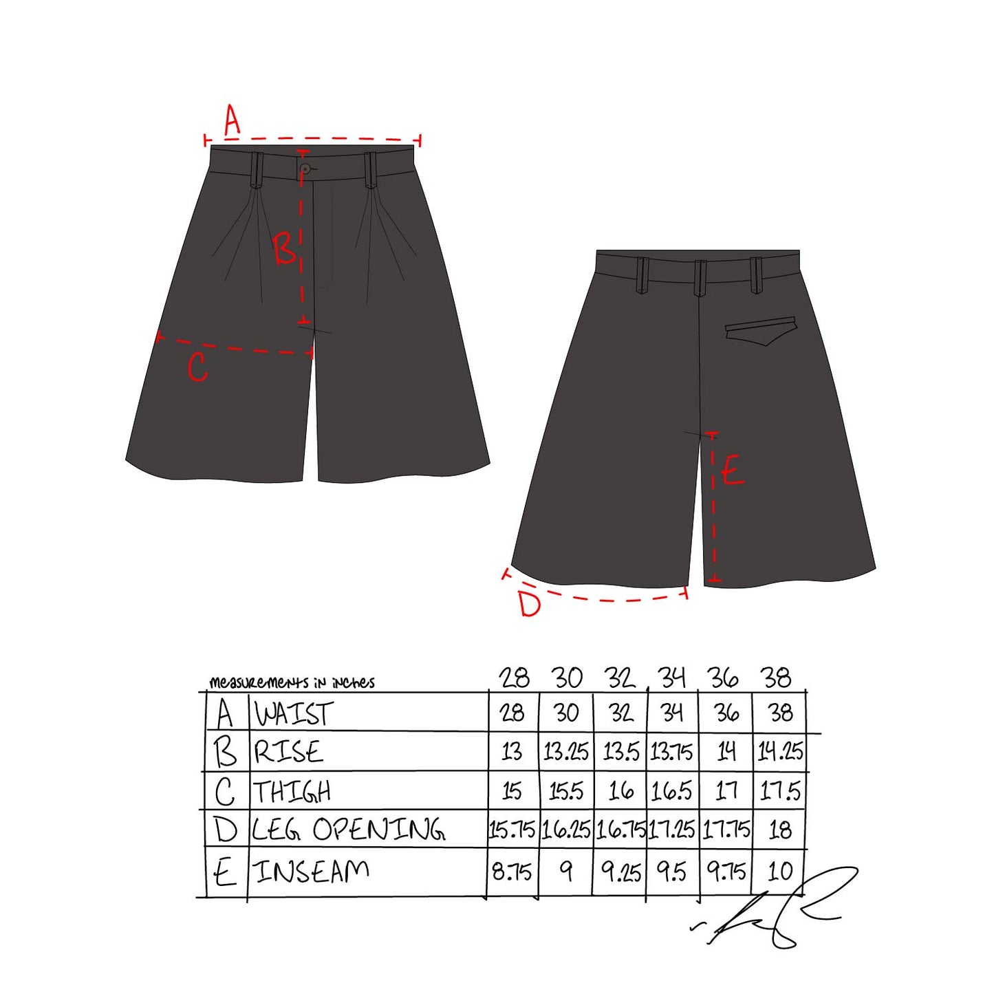 Pleated Shorts - Black