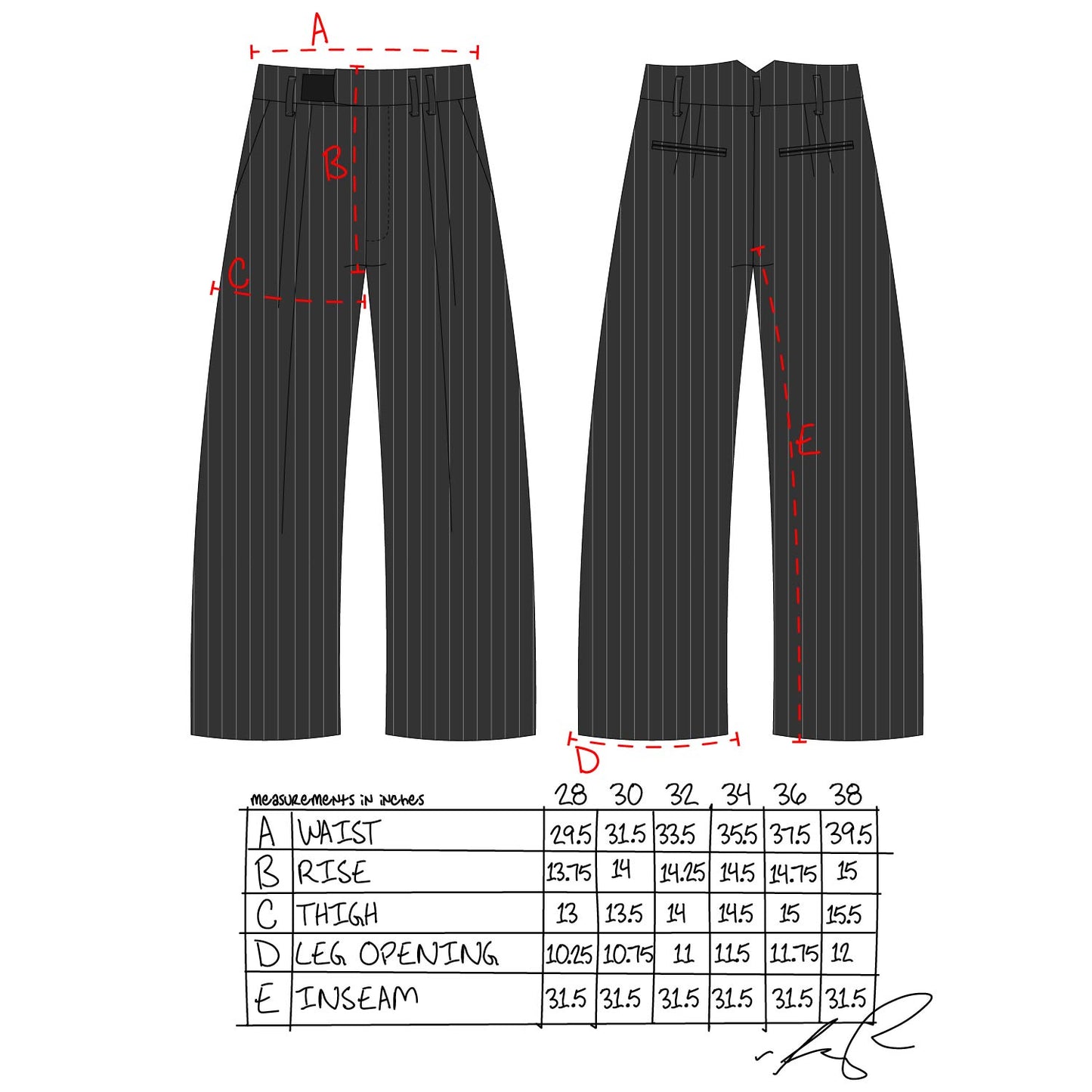 PINSTRIPE PANTS