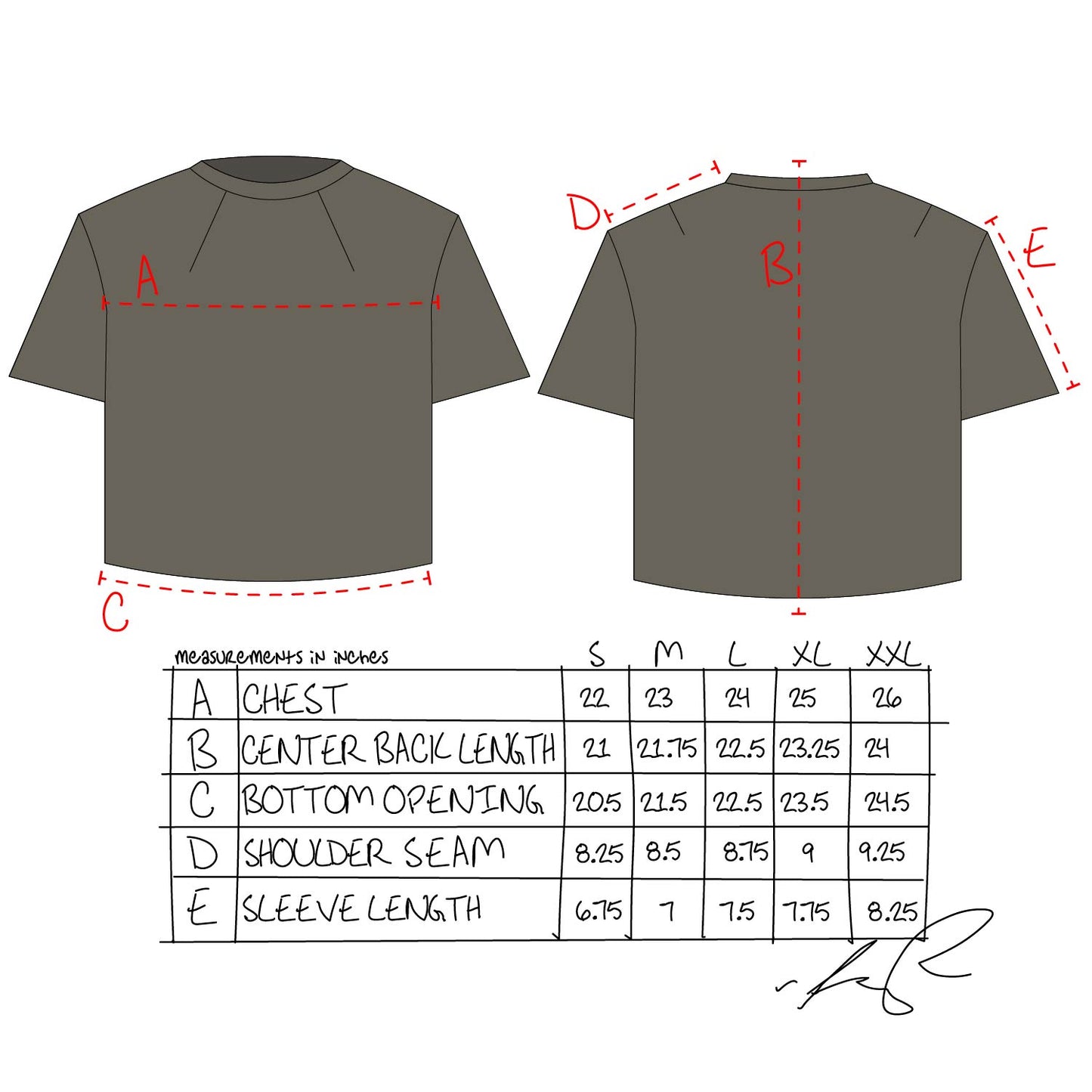 Basic Tee- Sage