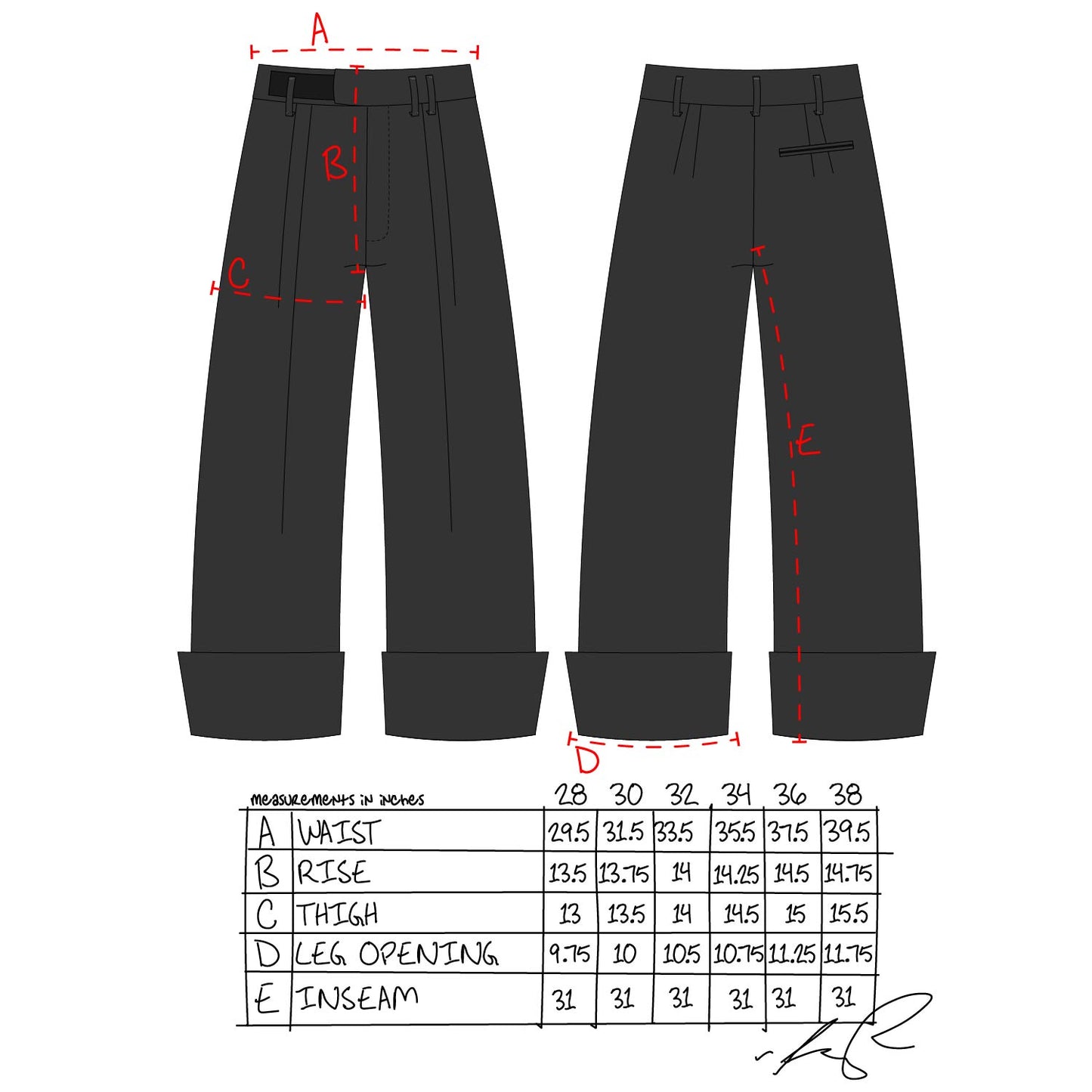 Sailor Pants 2.0- Black