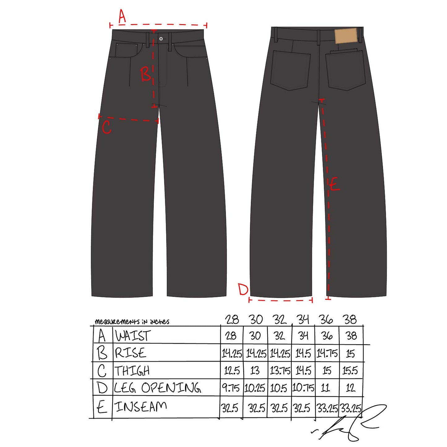 Straight Selvedge Jeans - Espresso Waxed