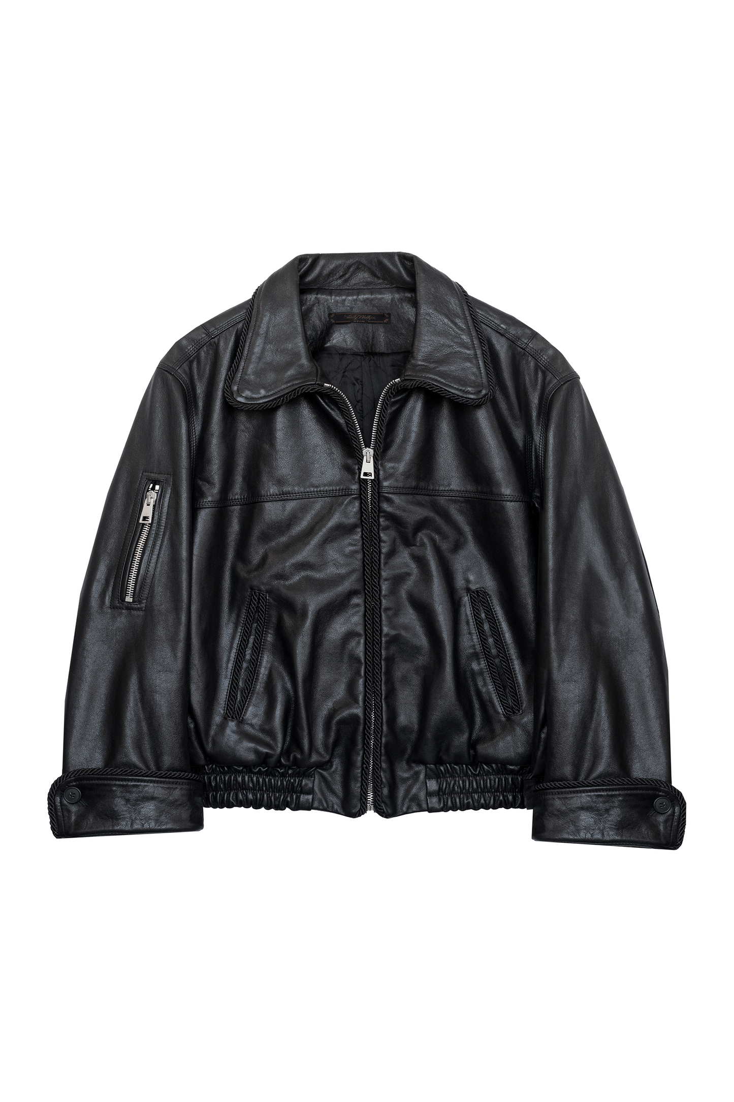 Leather Lasso Jacket- BLACK