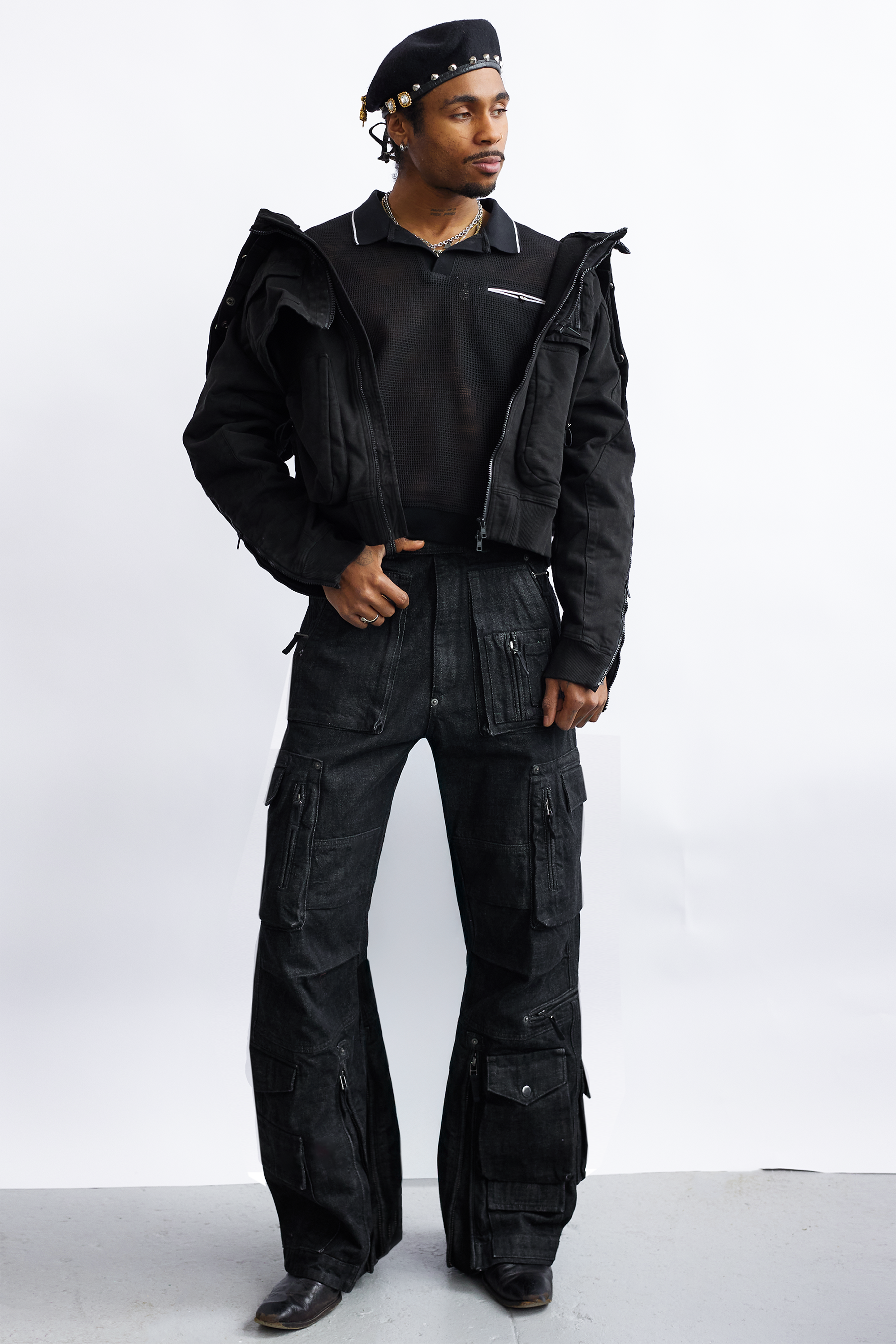 Rip Van Kody Denim Chicken - Black