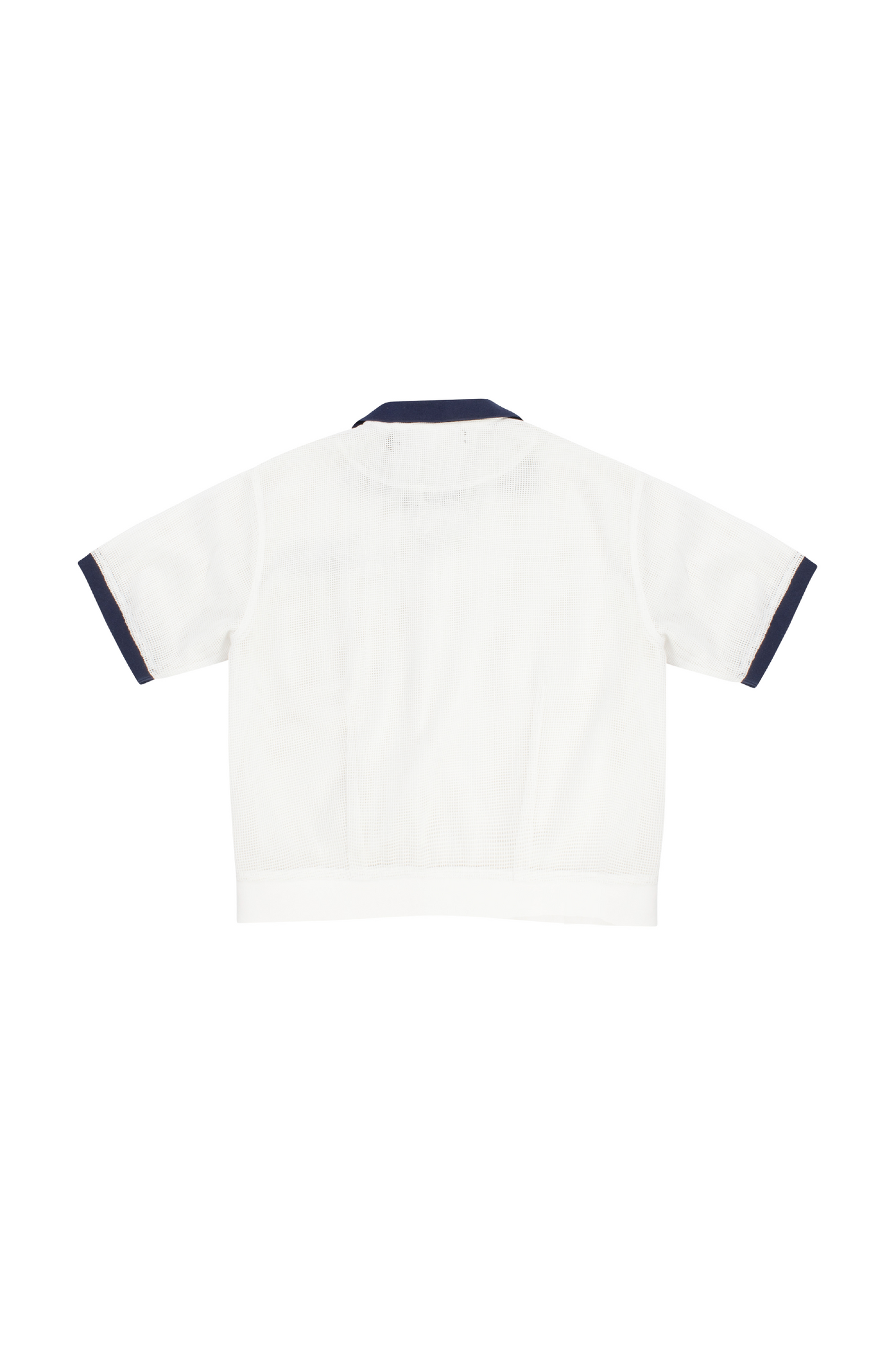 Mesh Polo- Sailor White