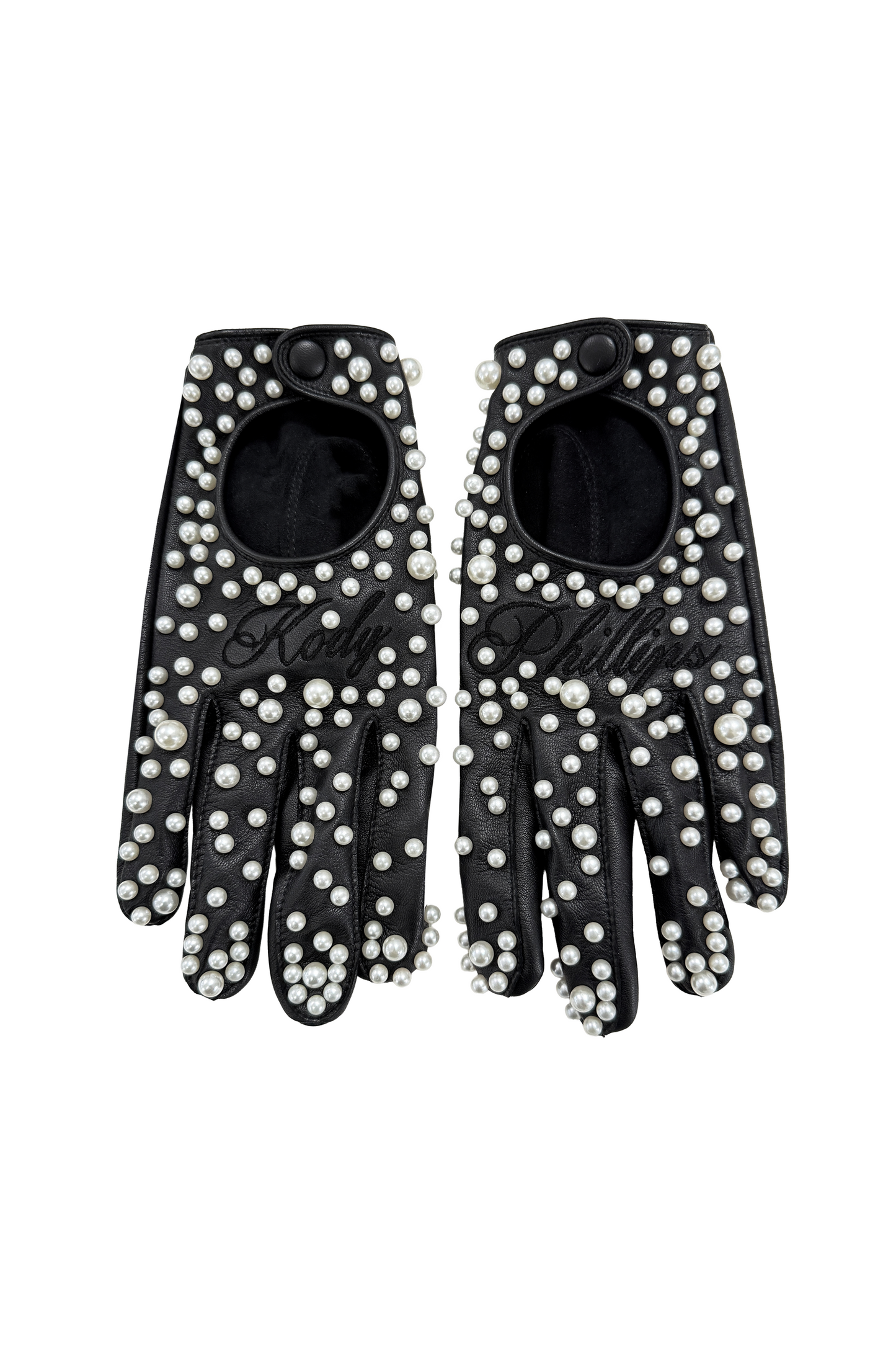 PEARL GLOVES- BLACK
