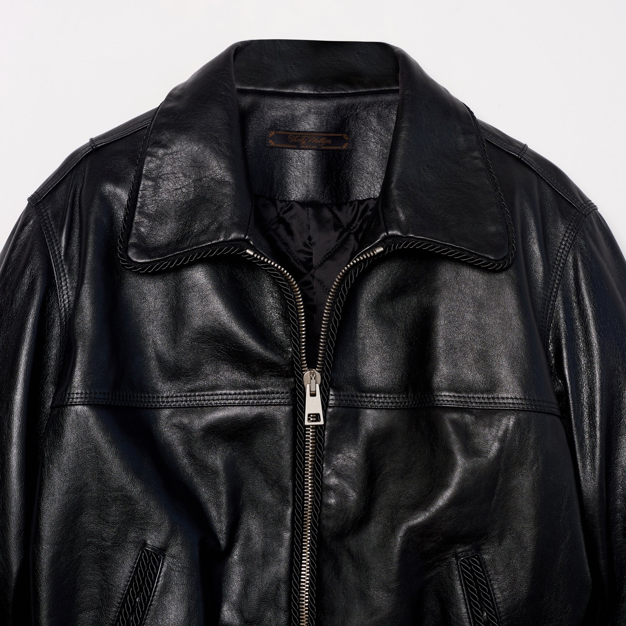 Leather Lasso Jacket- BLACK – kodyphillips.com