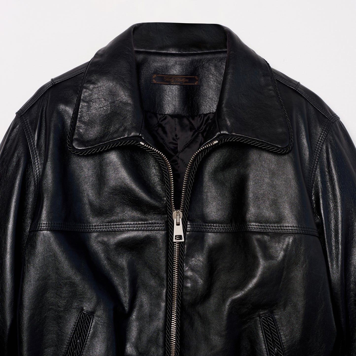 Leather Lasso Jacket- BLACK