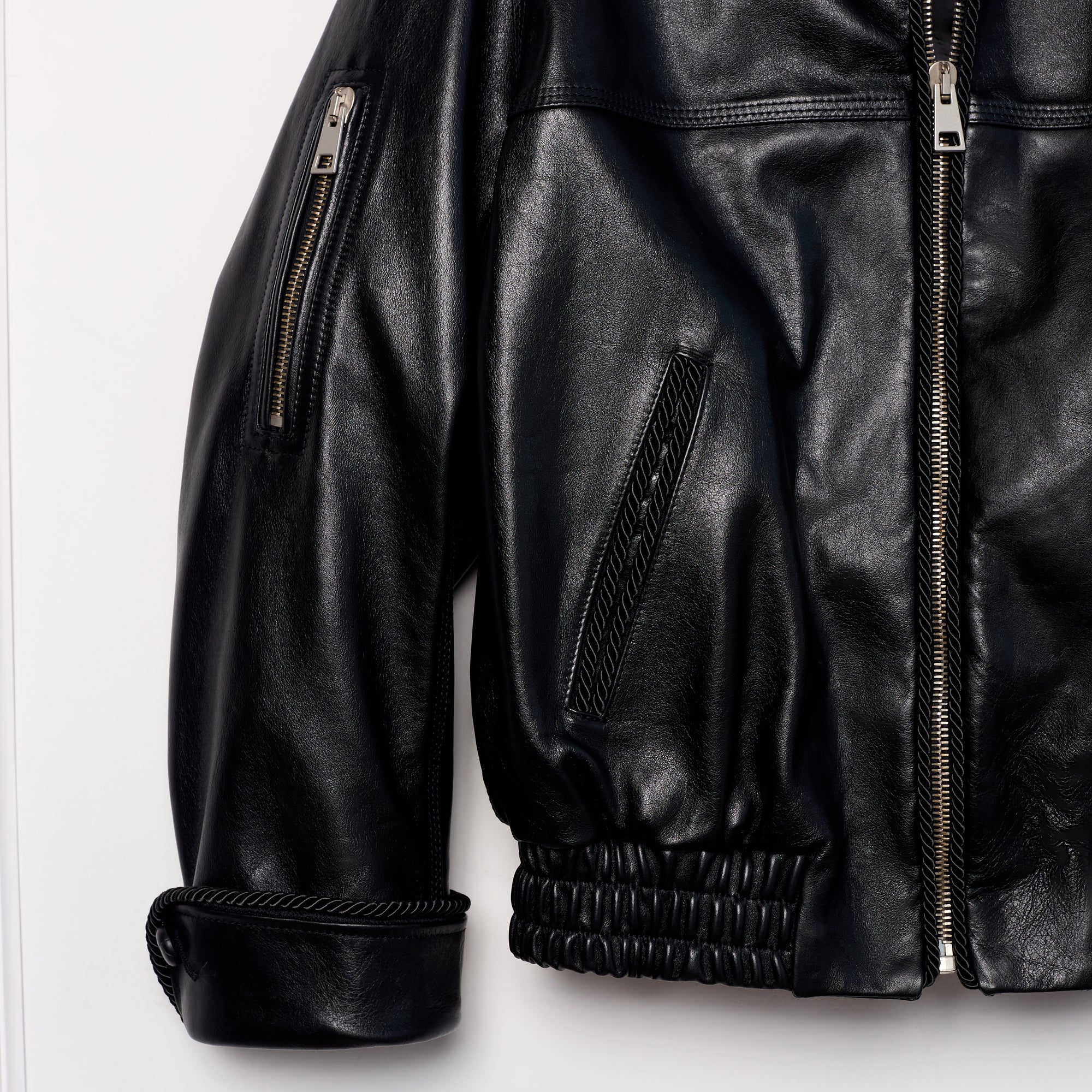 Leather Lasso Jacket- BLACK – kodyphillips.com