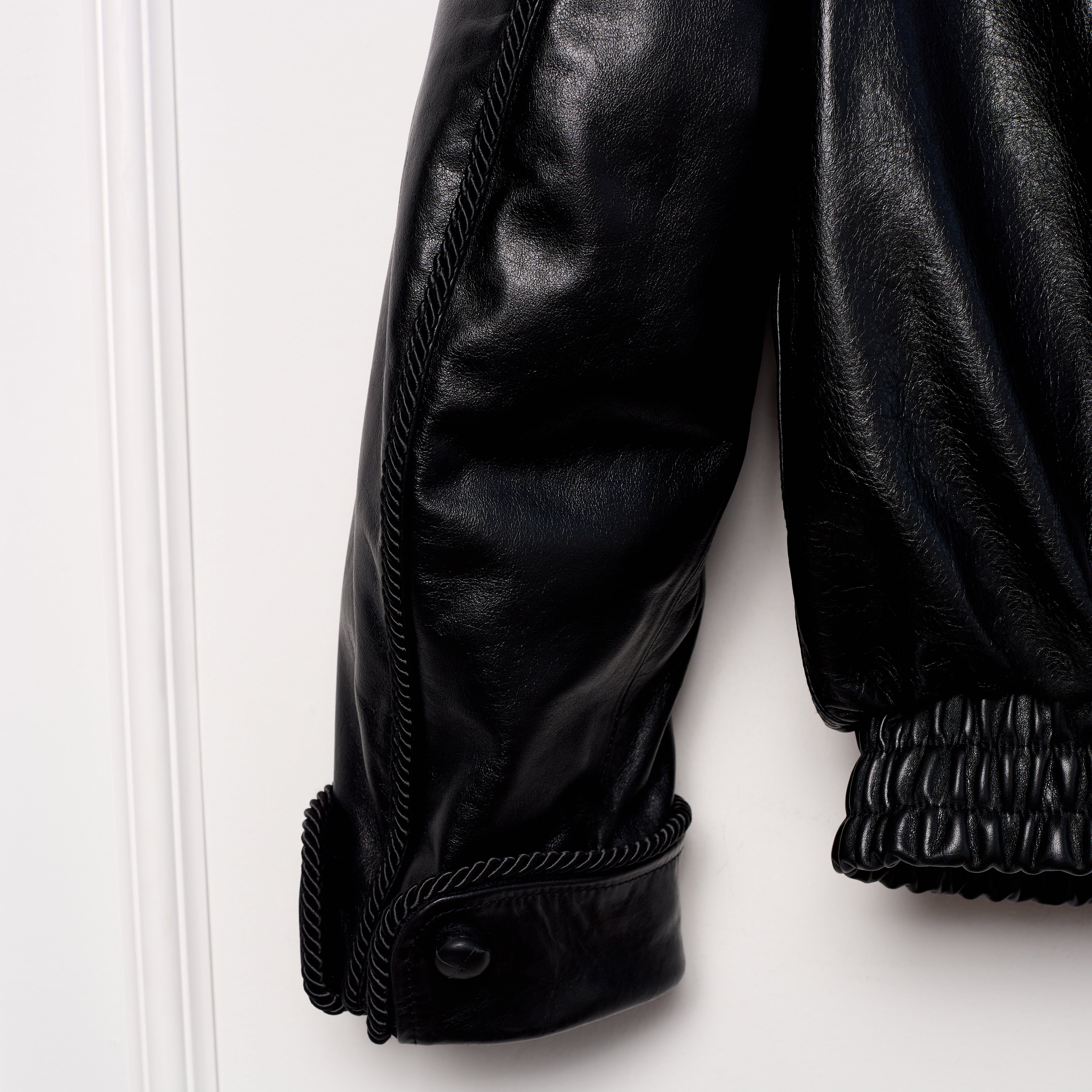 Leather Lasso Jacket- BLACK – kodyphillips.com