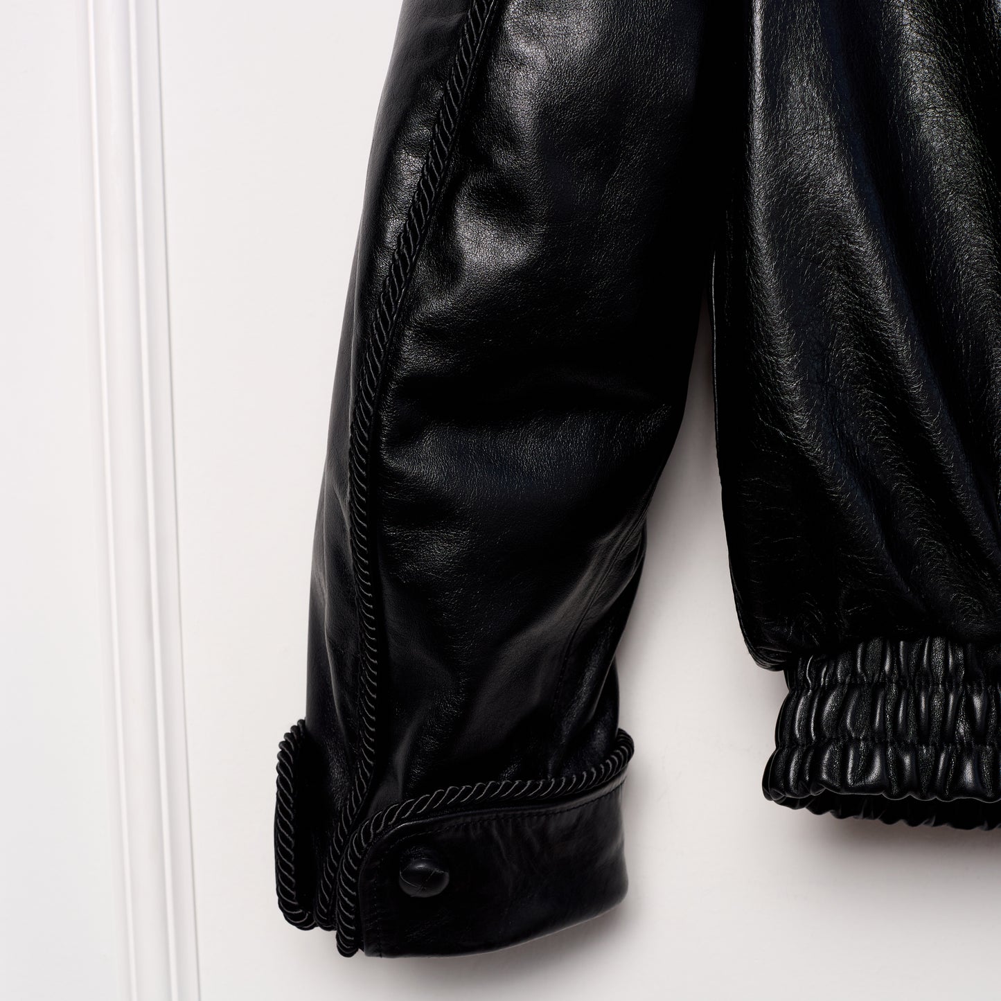 Leather Lasso Jacket- BLACK