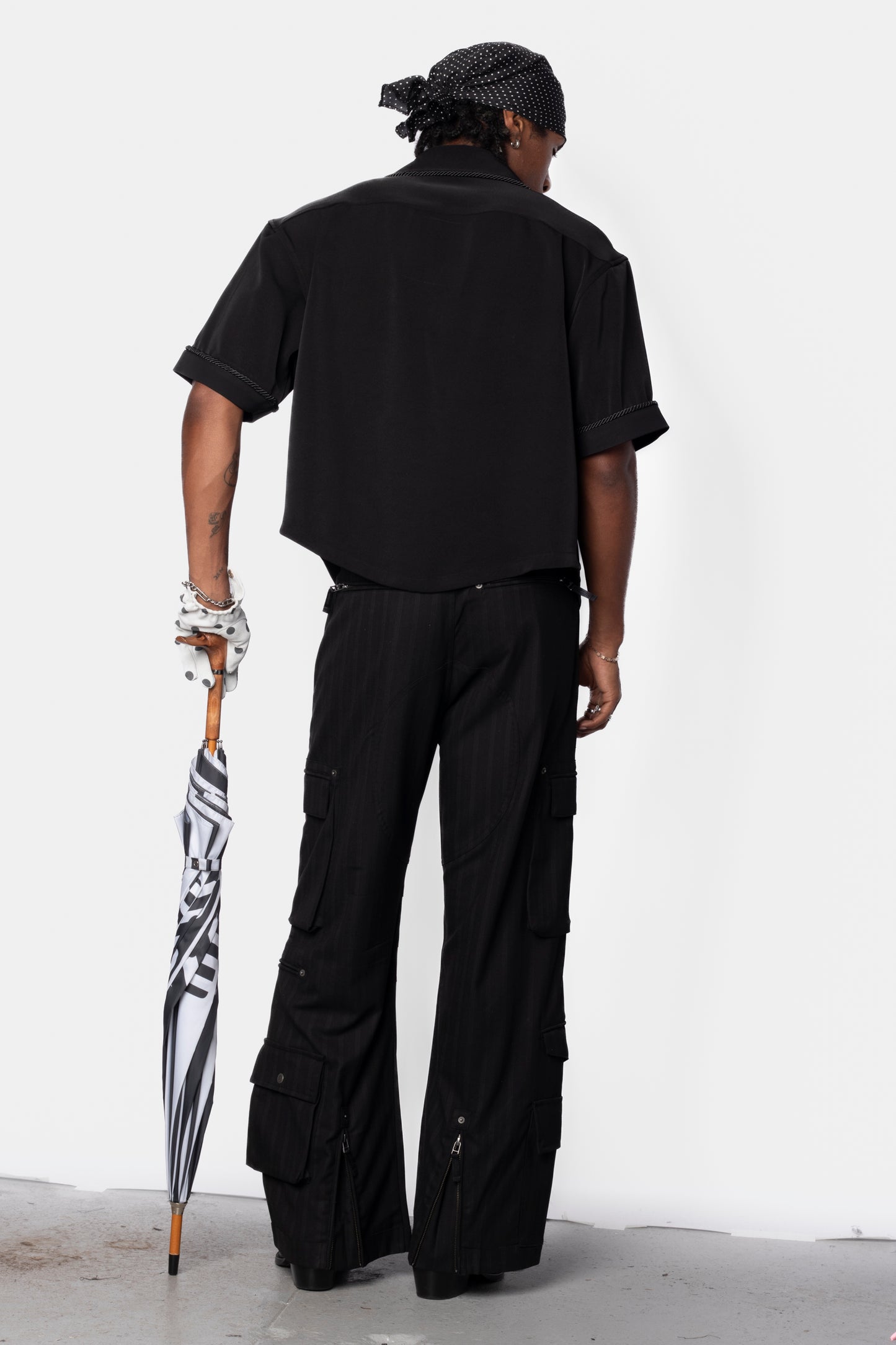 Embellished Lasso Shirt 2.0- ALL BLACK