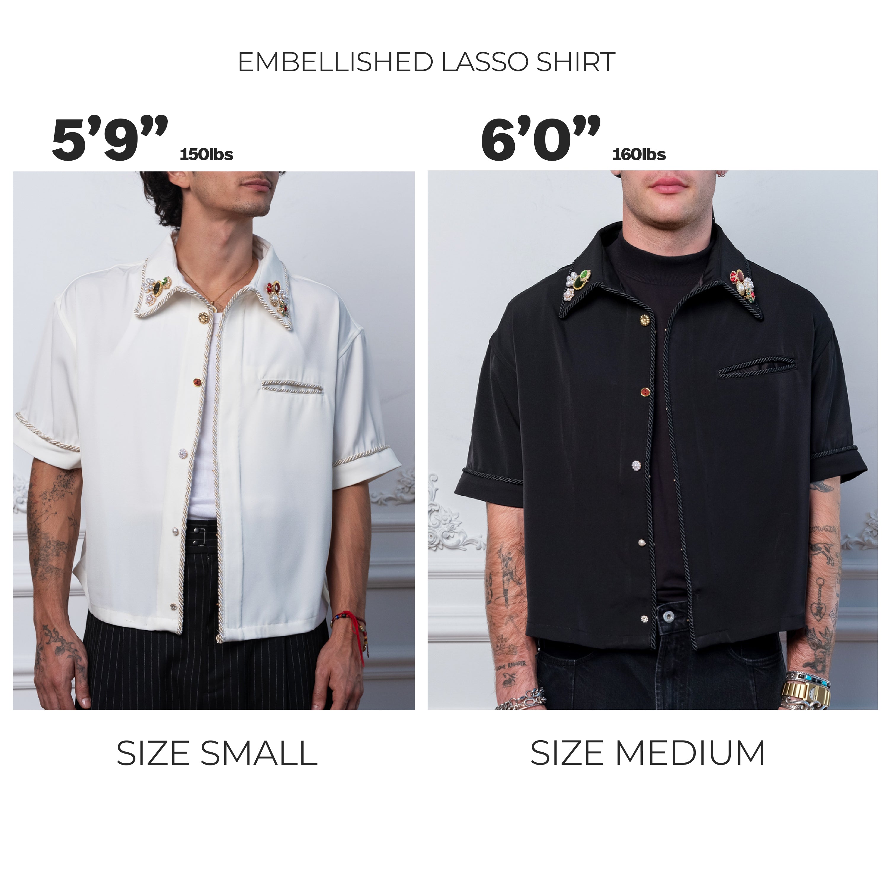 Embellished Lasso Shirt 2.0- CLASSIC BLACK – kodyphillips.com