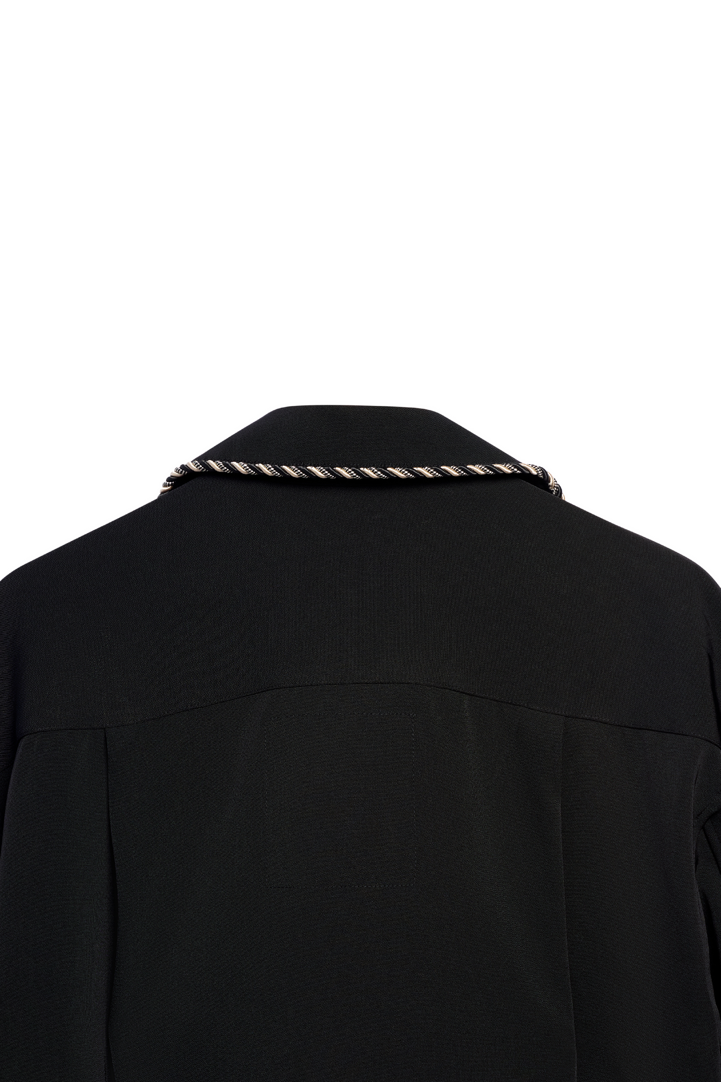 Embellished Long Sleeve Lasso Shirt- Classic Black