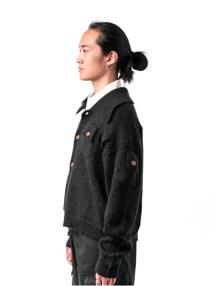 Mohair Cardigan BLACK