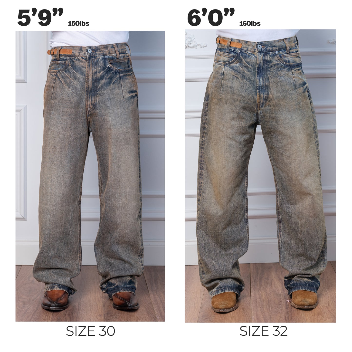 Straight Selvedge Jeans - Dirty Wash