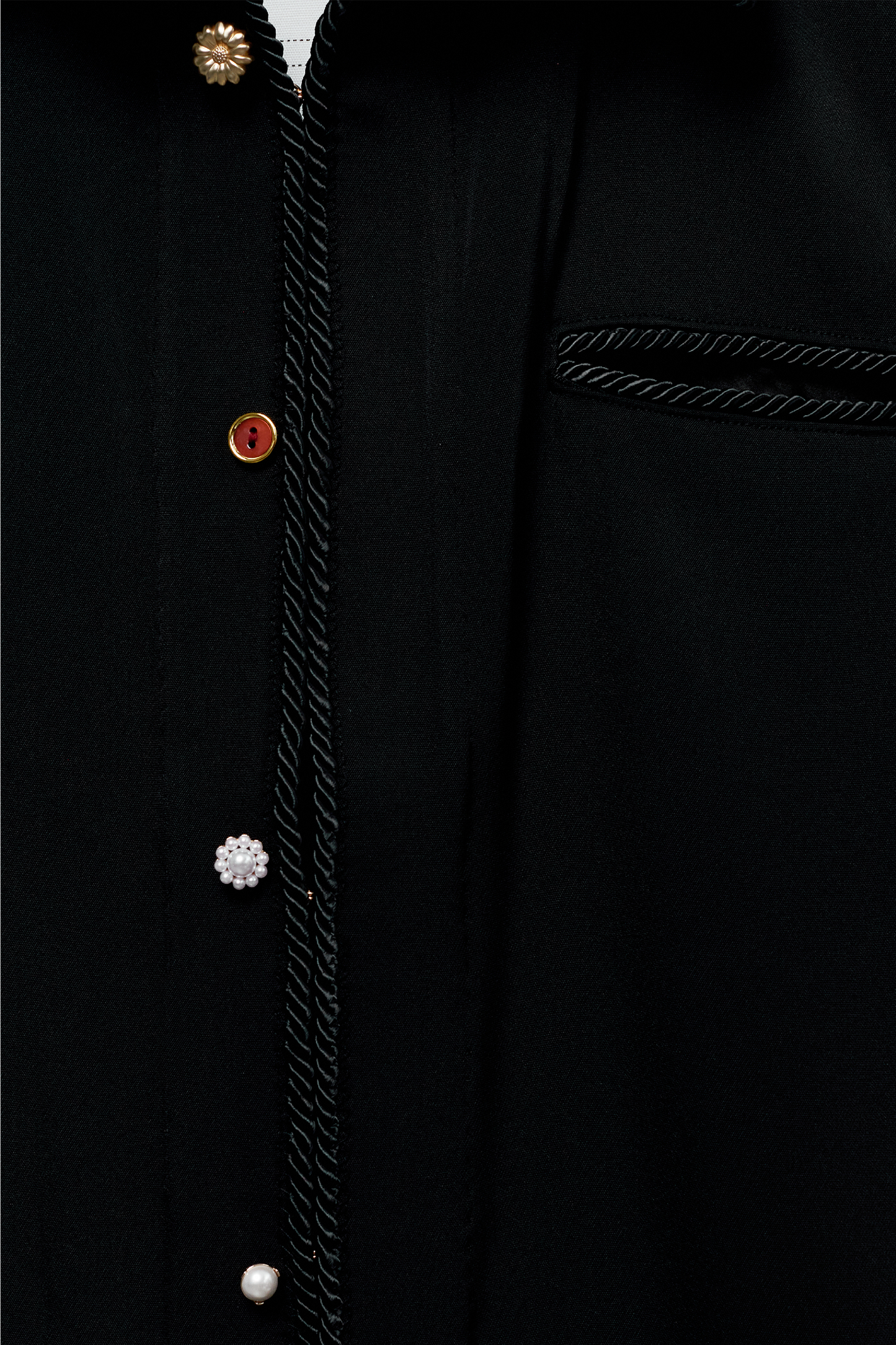 Embellished Lasso Shirt 2.0- ALL BLACK