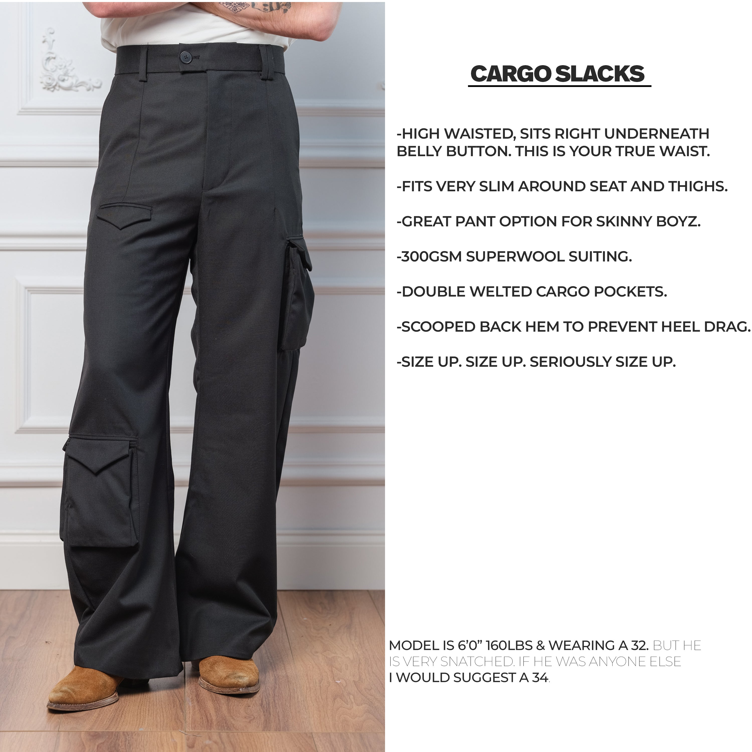 CARGO SLACKS - BLACK – kodyphillips.com