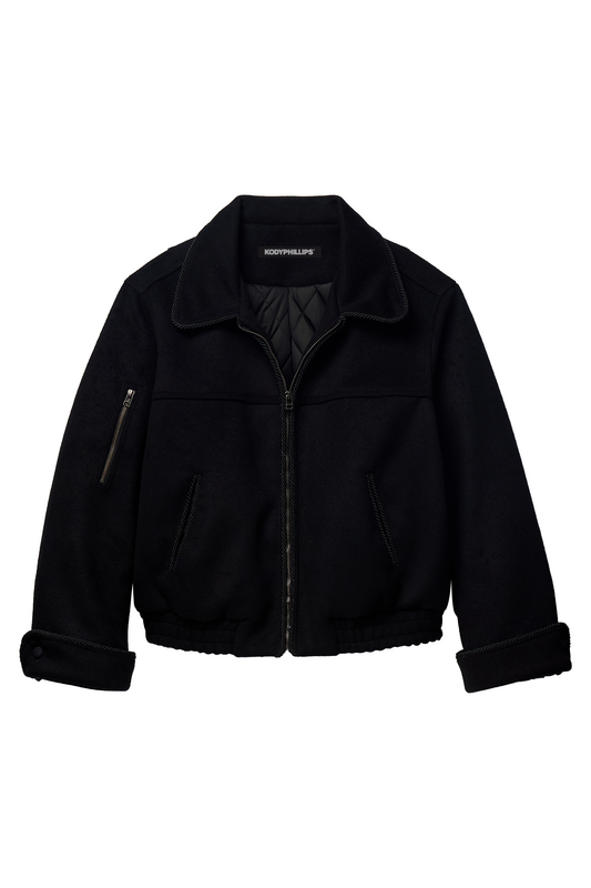 Wool Lasso Jacket- BLACK