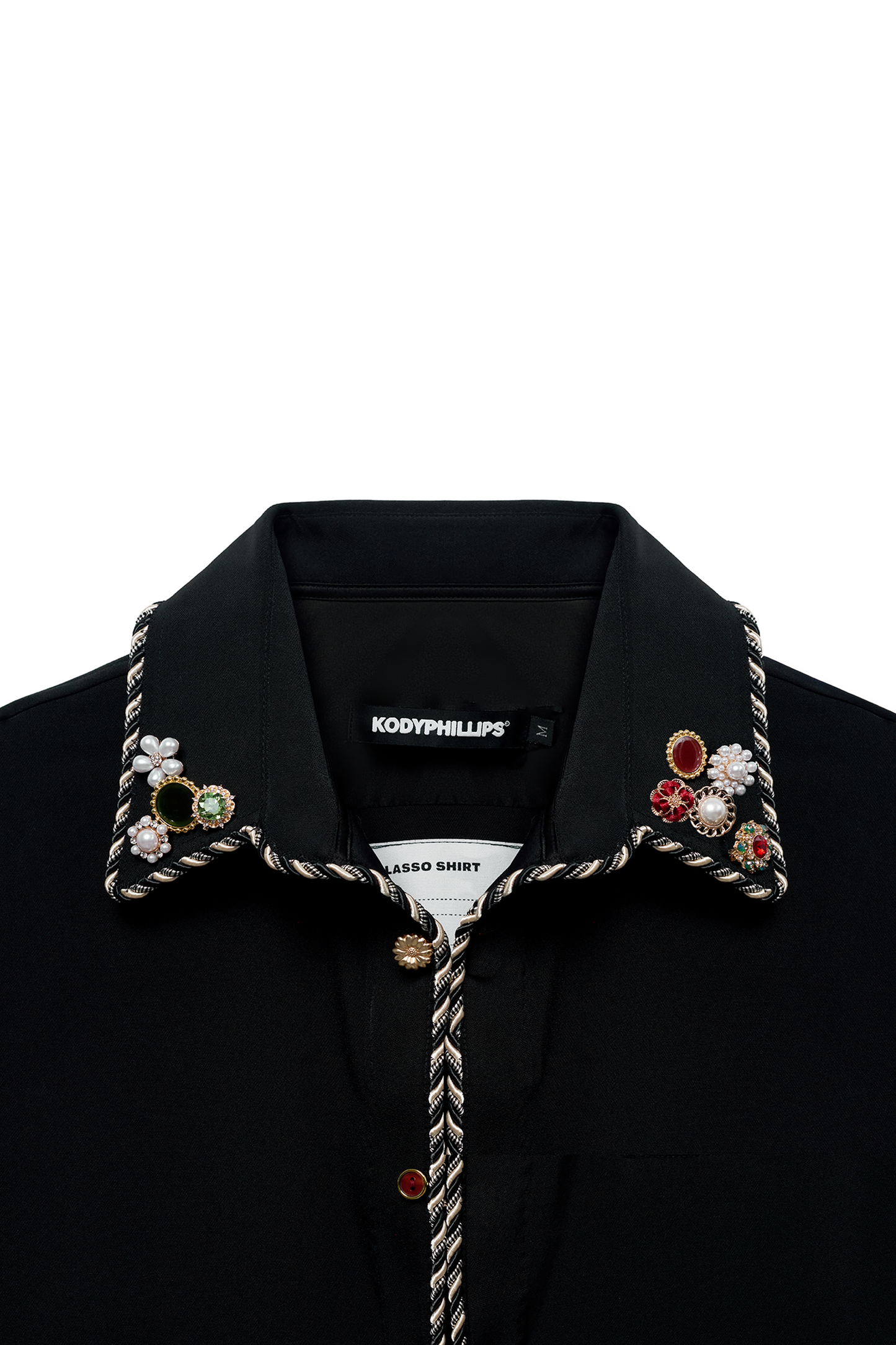 トップス kody phillips embellished lasso shirt LASSO SHIRT EMBELLISHED – kodyphillips.com