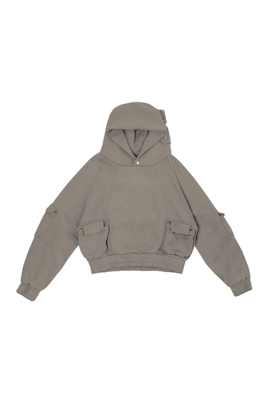 Pullover Cargo Hoodie - Sage
