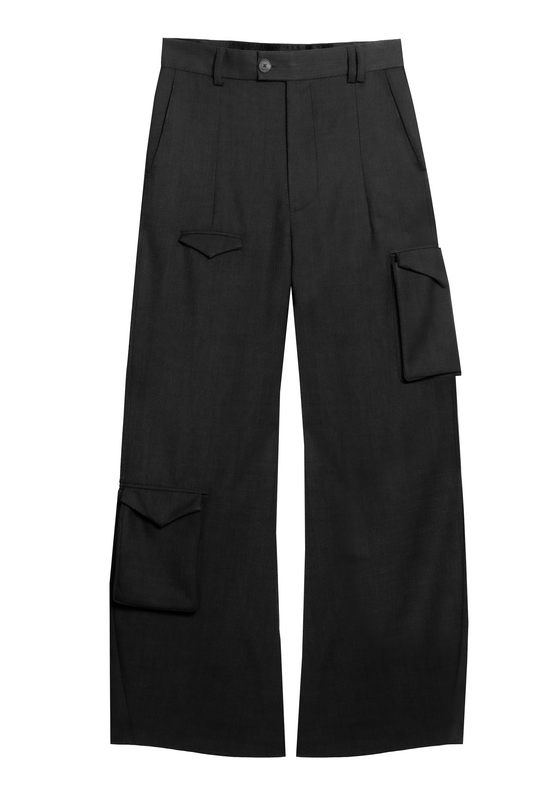 CARGO SLACKS - BLACK