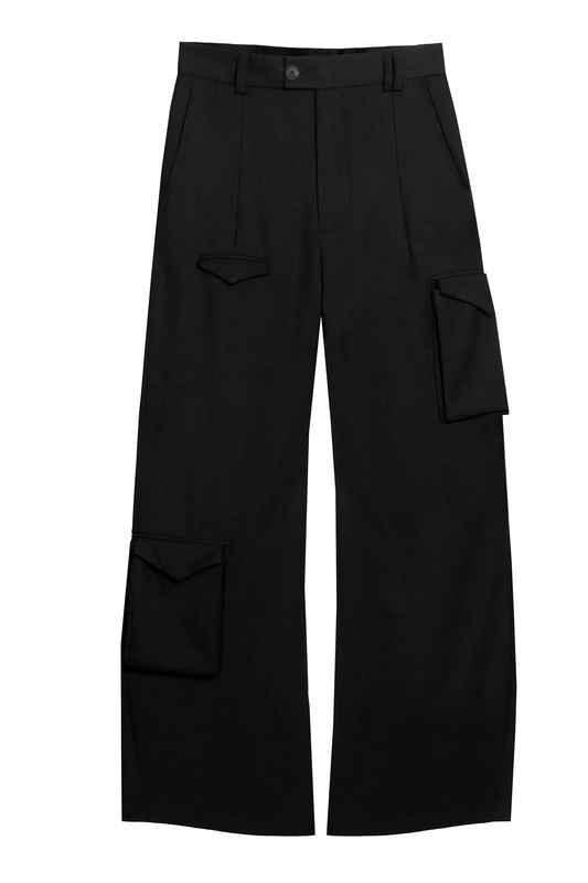 CARGO SLACKS - BLACK