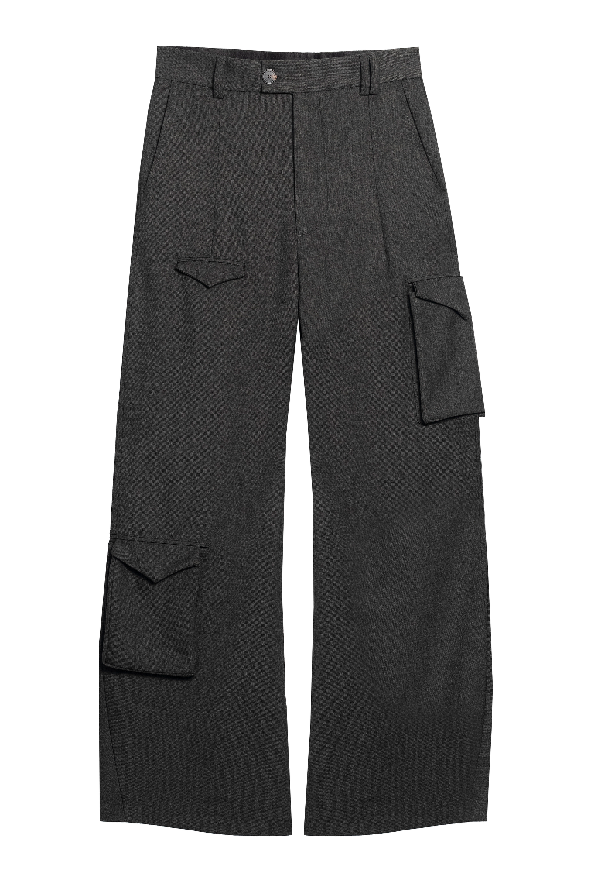 【最安値】 WOOL LINEN BACKSATIN CARGO LIDNM（リドム）の「WOOL LINEN BACKSATIN CARGO（カーゴパンツ