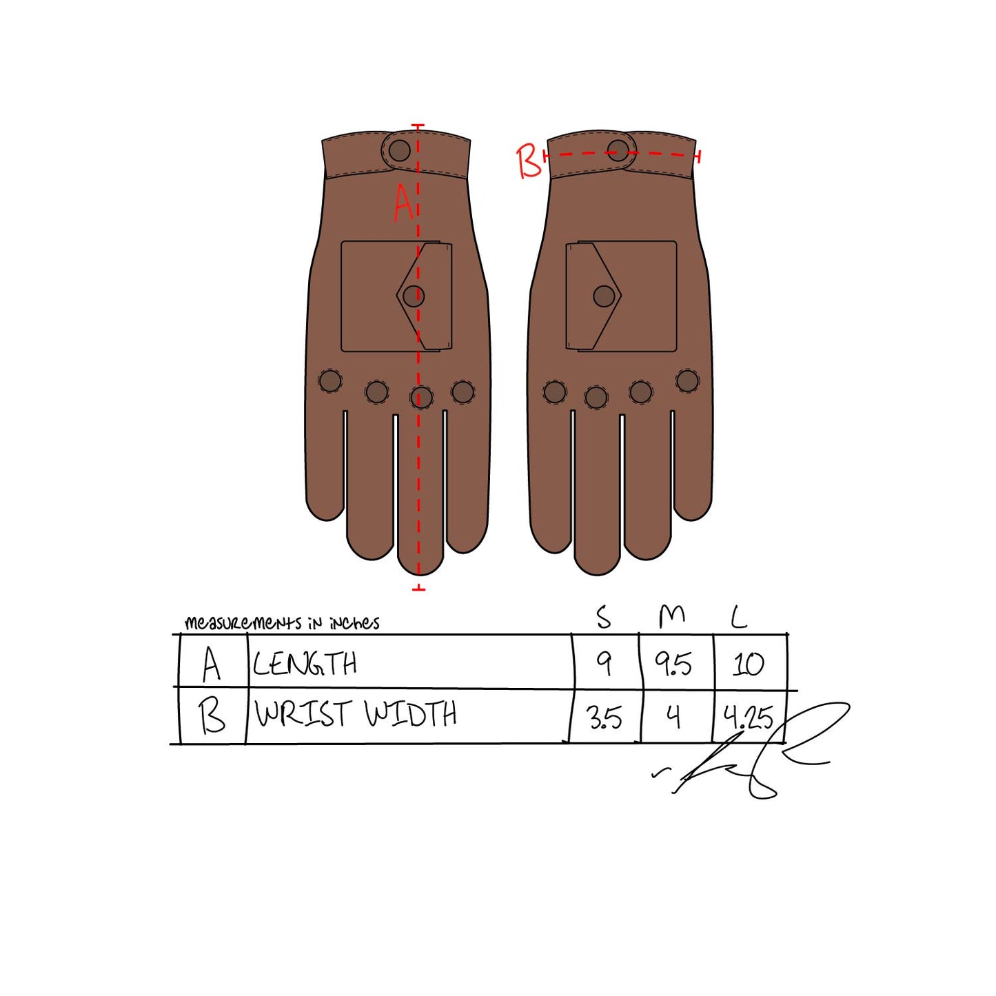 Cargo Gloves- Cognac