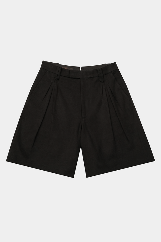 Pleated Shorts - Black