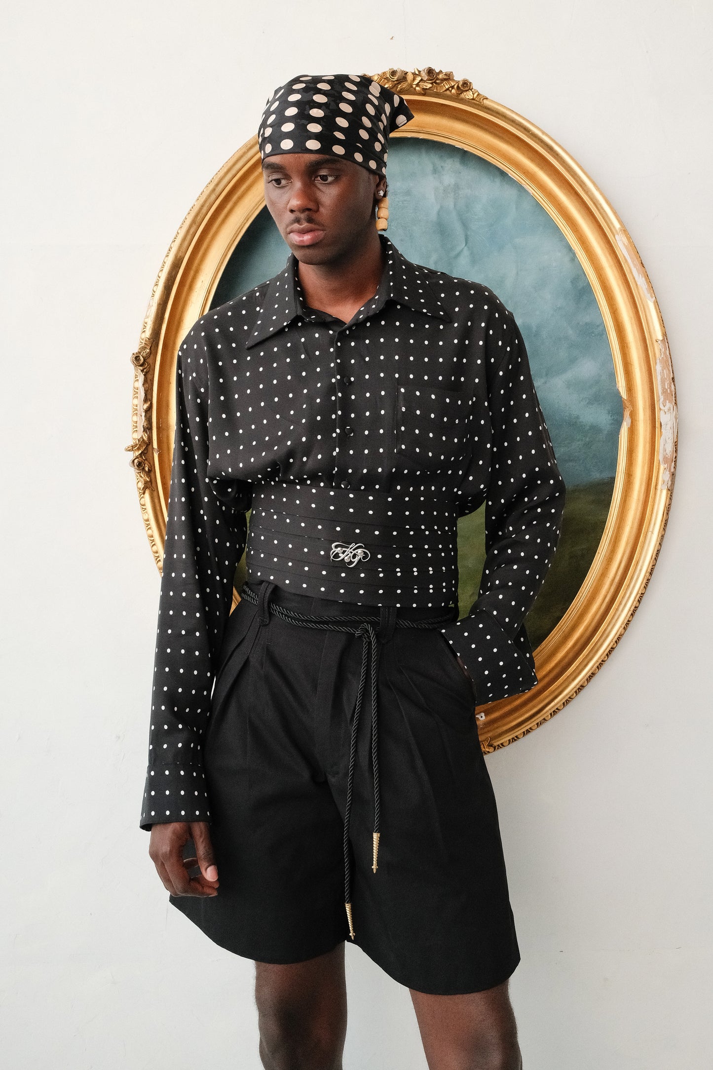 Pleated Shorts - Black